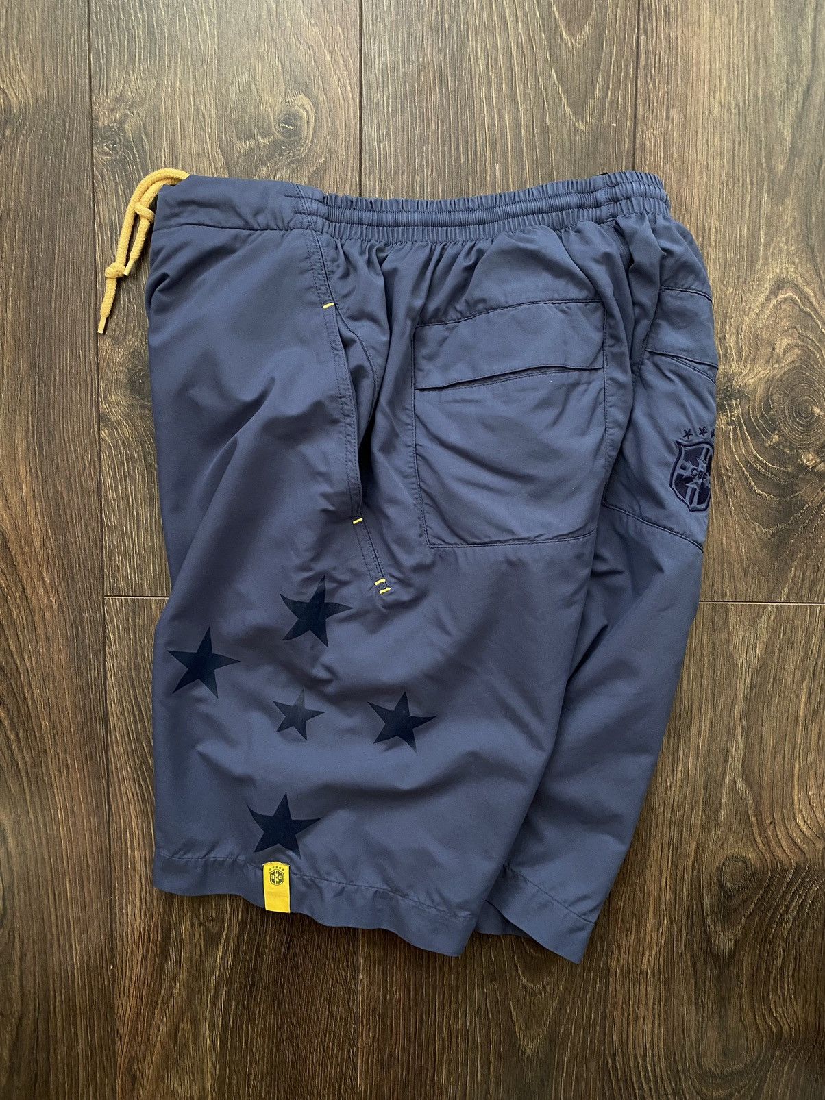 Nike × Vintage Vintage Nike Brasil Nylon Shorts Size US 32 / EU 48 - 3 Thumbnail