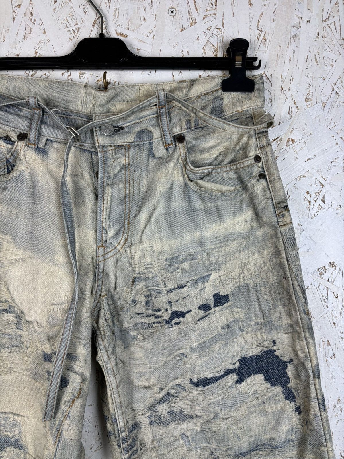 Acne Studios Acne Studios SS24 Digital Distressed Printed Jeans Size 25" / US 0 / IT 36 - 2 Thumbnail