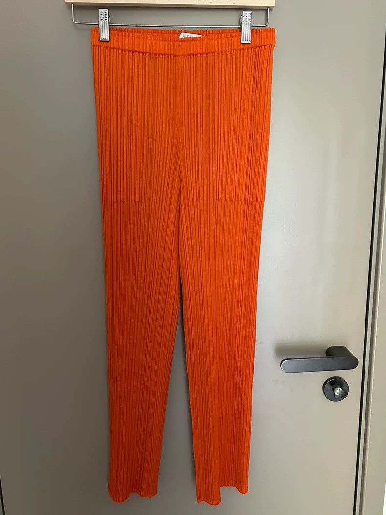 Issey Miyake Issey Miyake size:2 Orange pleated pants Size 42" / US 20 - 1 Thumbnail