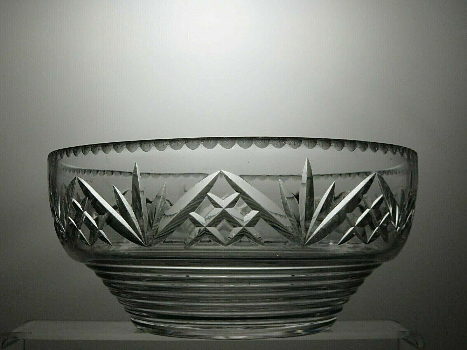 Starter Stuart Crystal Cut Glass Fruit Salad Serving Bowl 3 3/4" Size ONE SIZE - 3 Thumbnail