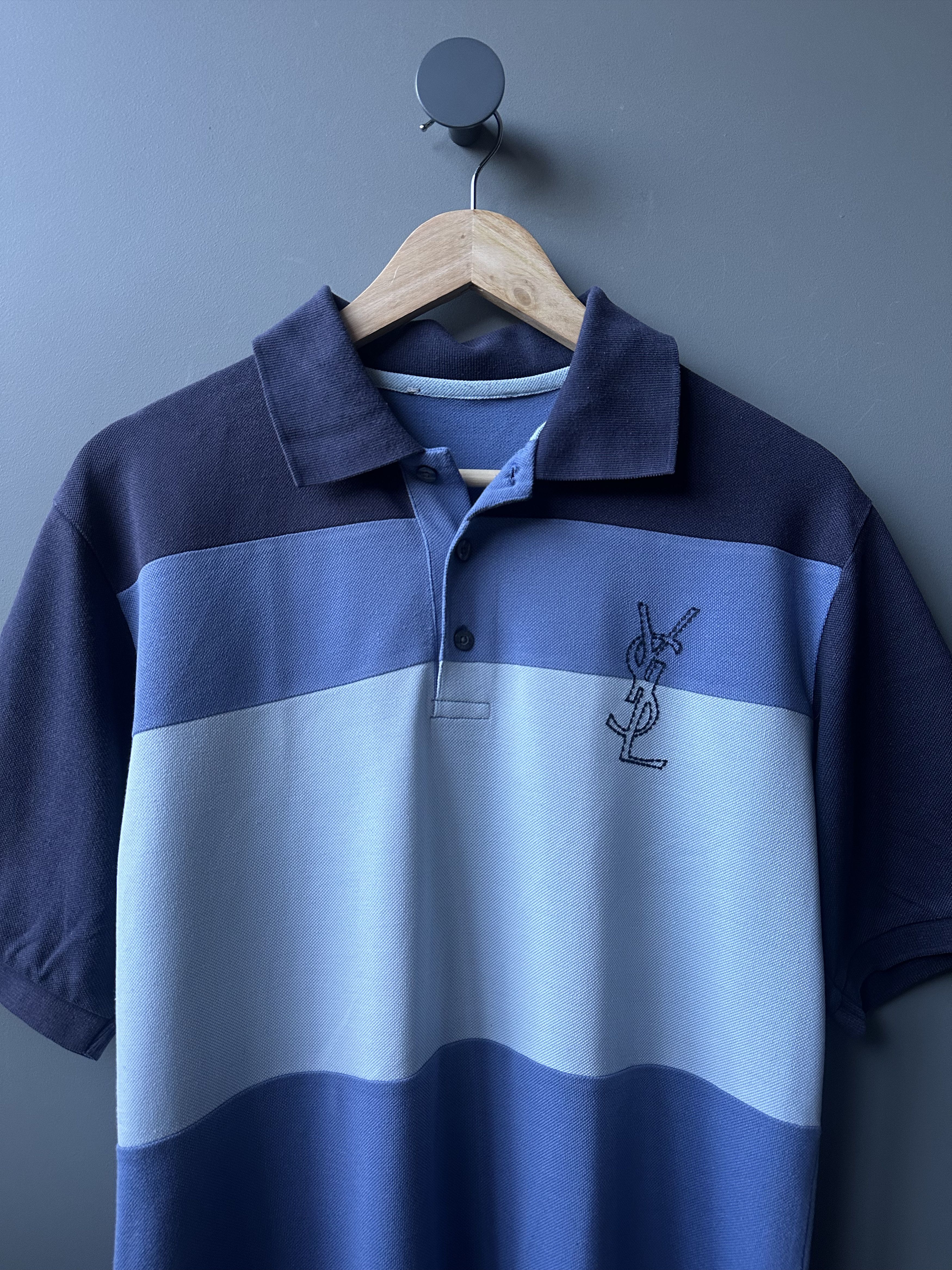 Yves Saint Laurent Yves Saint Lauren Polo T-shirt Size L -XL Size US XL / EU 56 / 4 - 2 Thumbnail