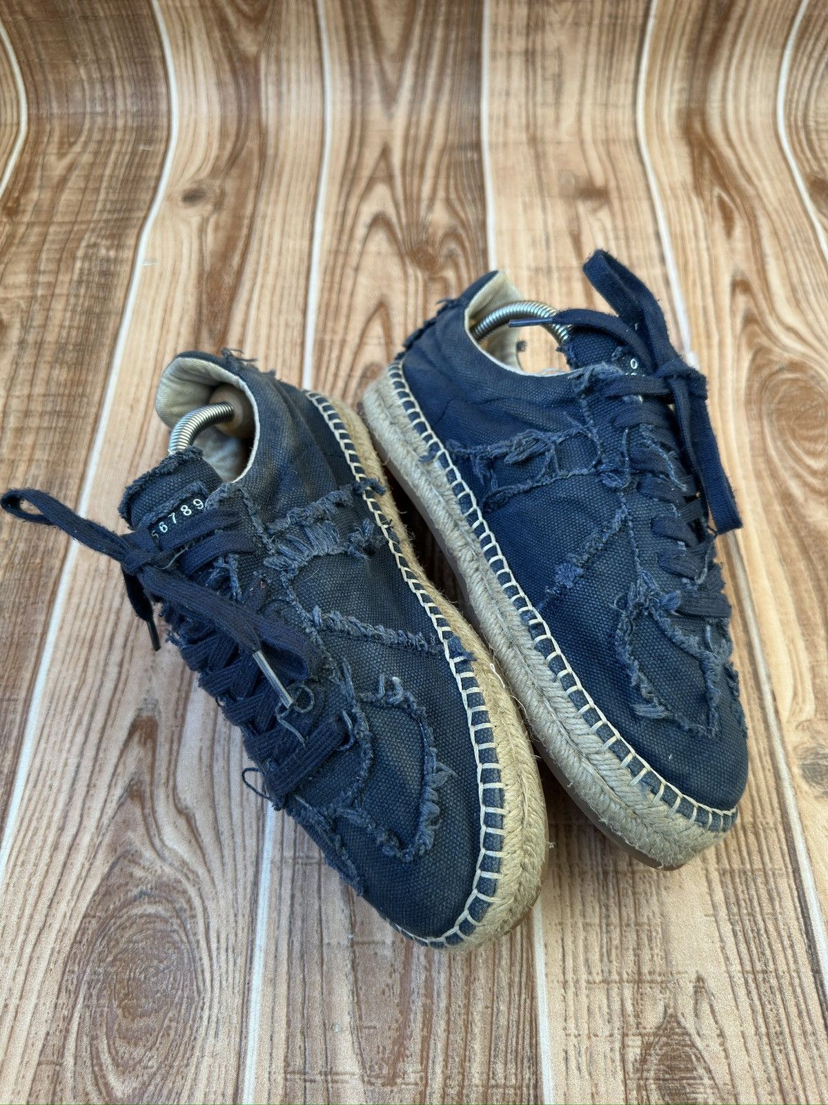 Maison Margiela Maison Margiela Women’s Espadrille Gats Blue Sneakers Size US 9 / IT 39 - 8 Thumbnail