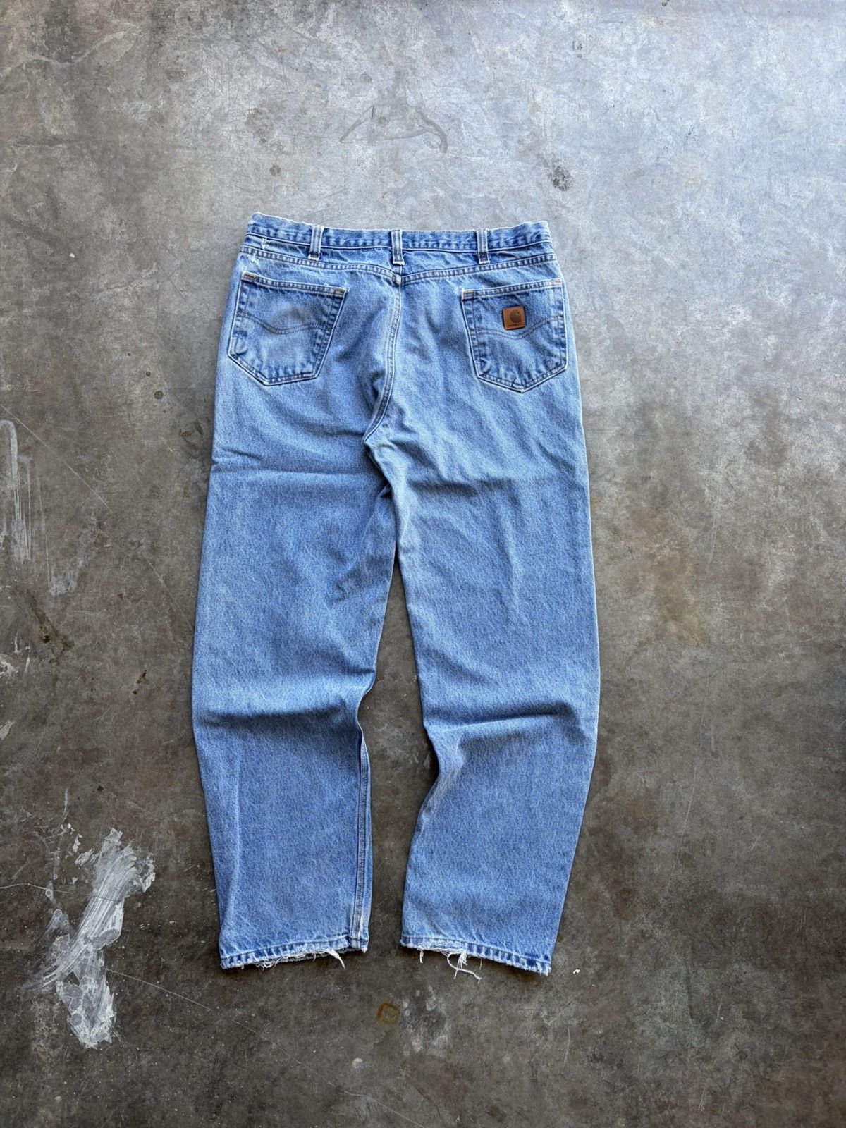 Carhartt Vintage Carhartt Light Wash Carpenter Baggy Workwear Denim Size US 38 / EU 54 - 1 Thumbnail