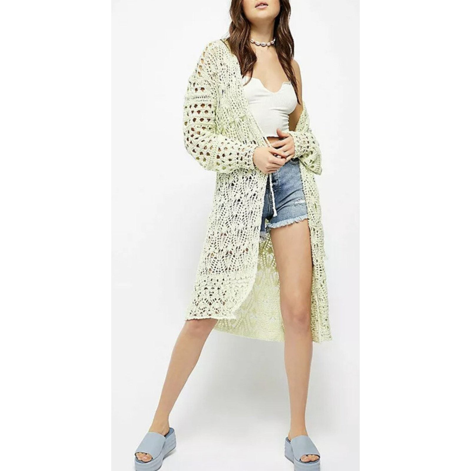 Free People Free People Sweet Honeydew XS women sweater A001589 Size XS / US 0-2 / IT 36-38 - 4 Thumbnail