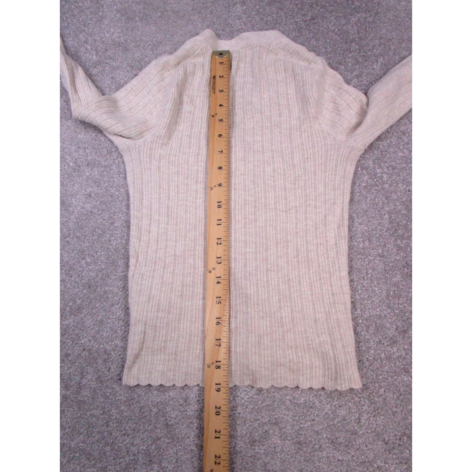 Madewell VINTAGE Madewell Sweater Cardigan Womens XXS Brown Knit V-Neck Wool Blend Shirt/Top Womens XXS Brown Cardigan Size XXS / US 00 / IT 34 - 7 Thumbnail