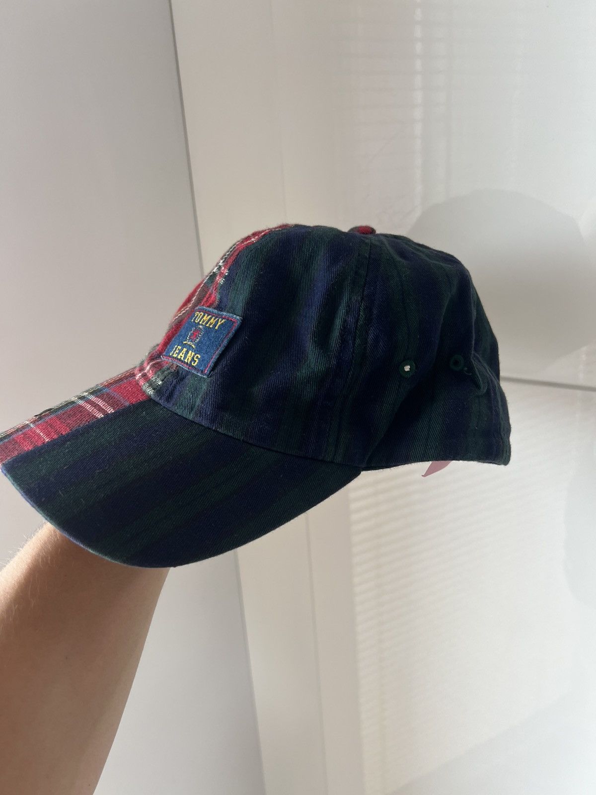 Tommy Hilfiger ‼️Tommy Hilfiger Vintage Double Flanel Wool Style Cap Leather Size ONE SIZE - 4 Thumbnail
