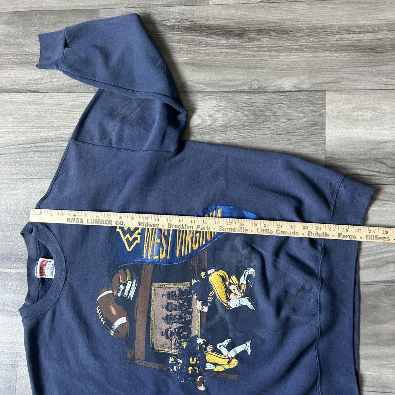 Nutmeg Vintage 90’s West Virginia Football Nutmeg Sweatshirt L Size US L / EU 52-54 / 3 - 6 Thumbnail