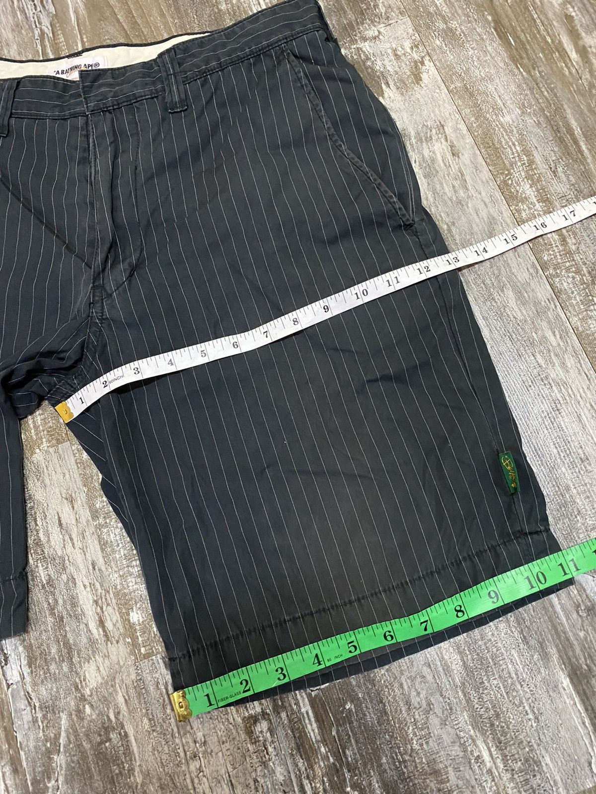 Bape A bathing Ape - Striped Chino Shorts Size US 33 - 11 Thumbnail