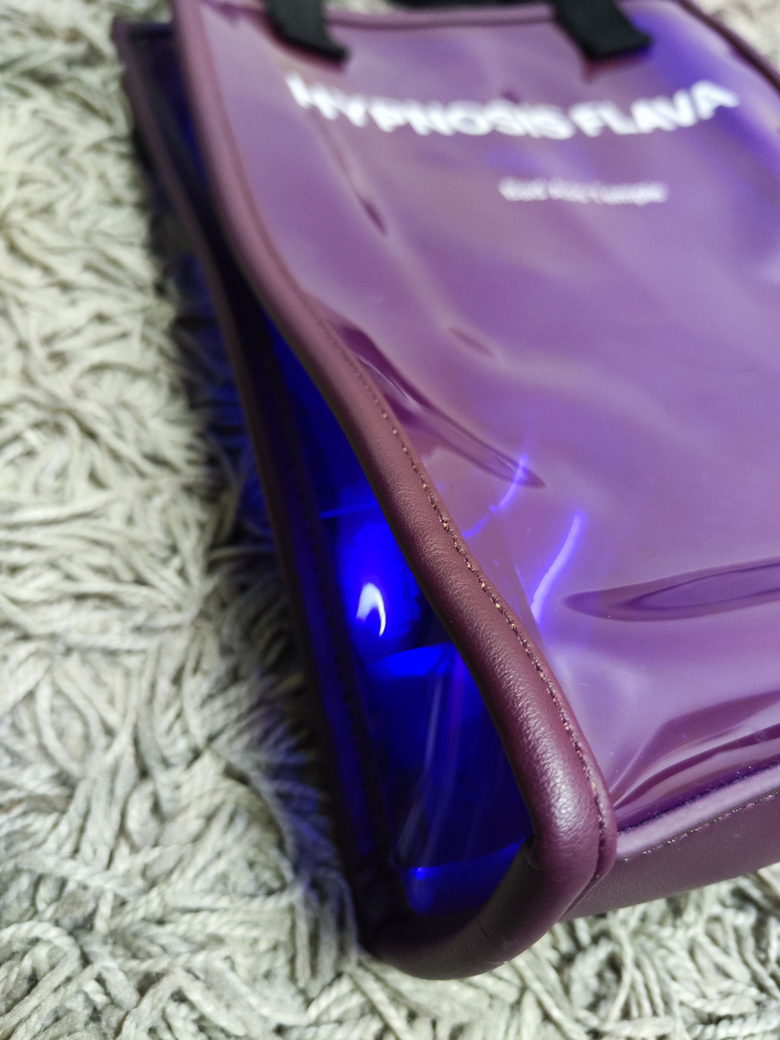 Japanese Brand Cyberpunk Purple Neon Translucent Bag Size ONE SIZE - 7 Thumbnail