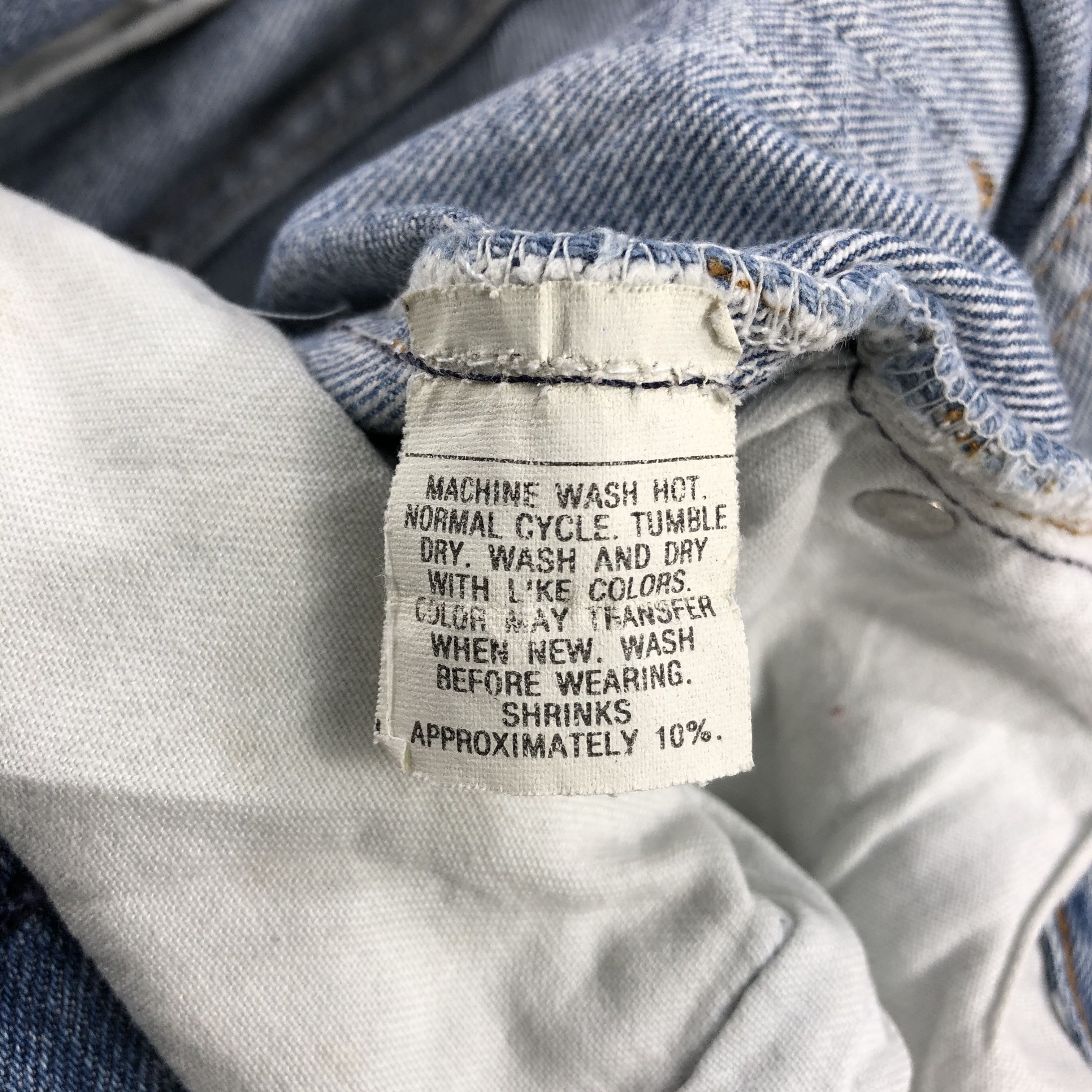 Levi's Vintage 80s Light Wash Levis 501 Jeans-JM2247 Size US 30 / EU 46 - 10 Thumbnail
