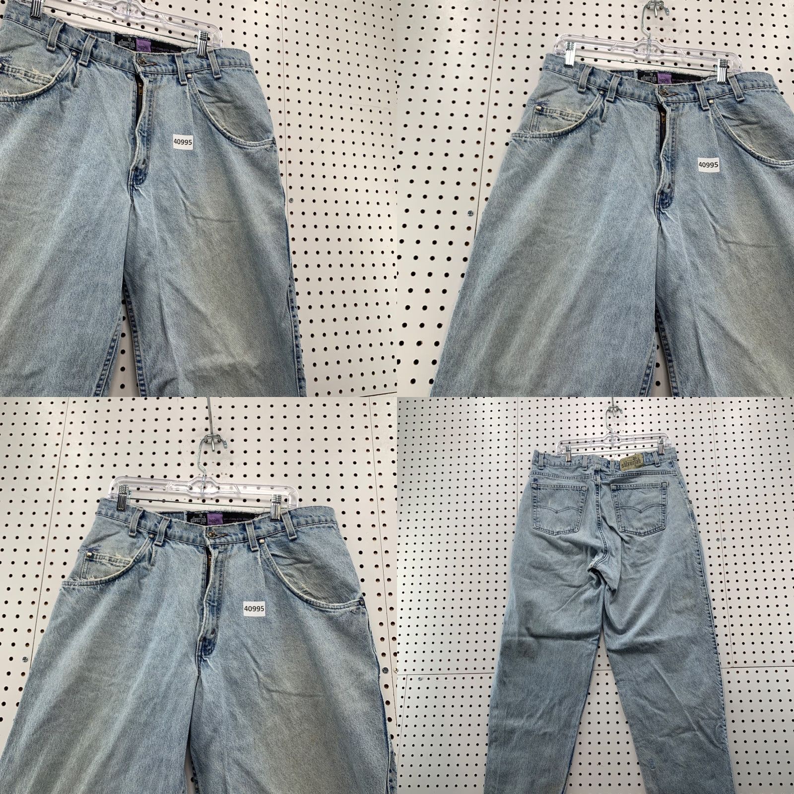 Vintage VINTAGE 90s Levi's SilverTab Baggy Jeans Men's Size 36x32 Light Wash USA Relaxed Fit Denim Size US 36 / EU 52 - 8 Thumbnail