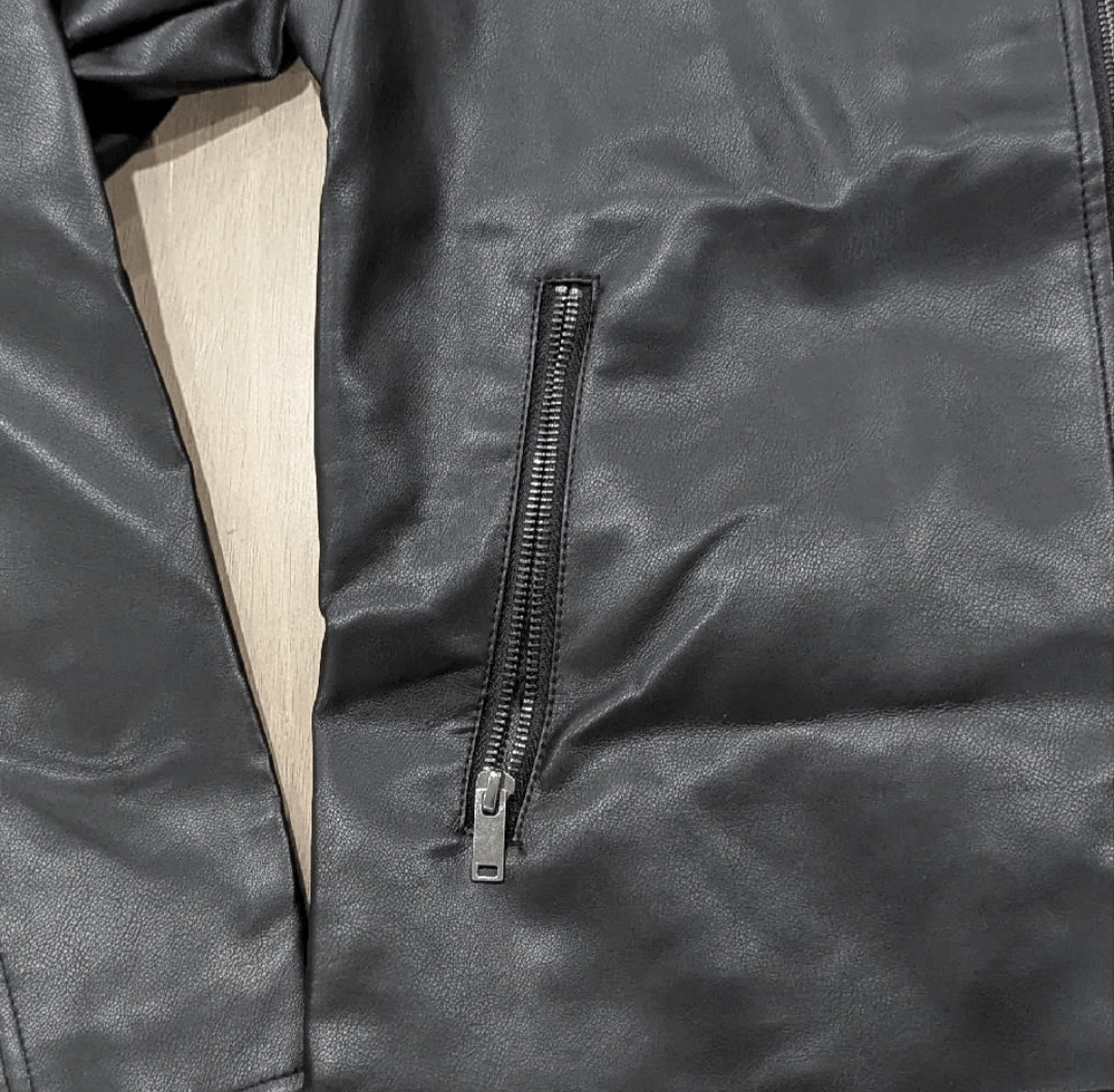 Slate & Stone Slate & Stone Faux Leather Racer Jacket Black Medium Size US M / EU 48-50 / 2 - 3 Thumbnail