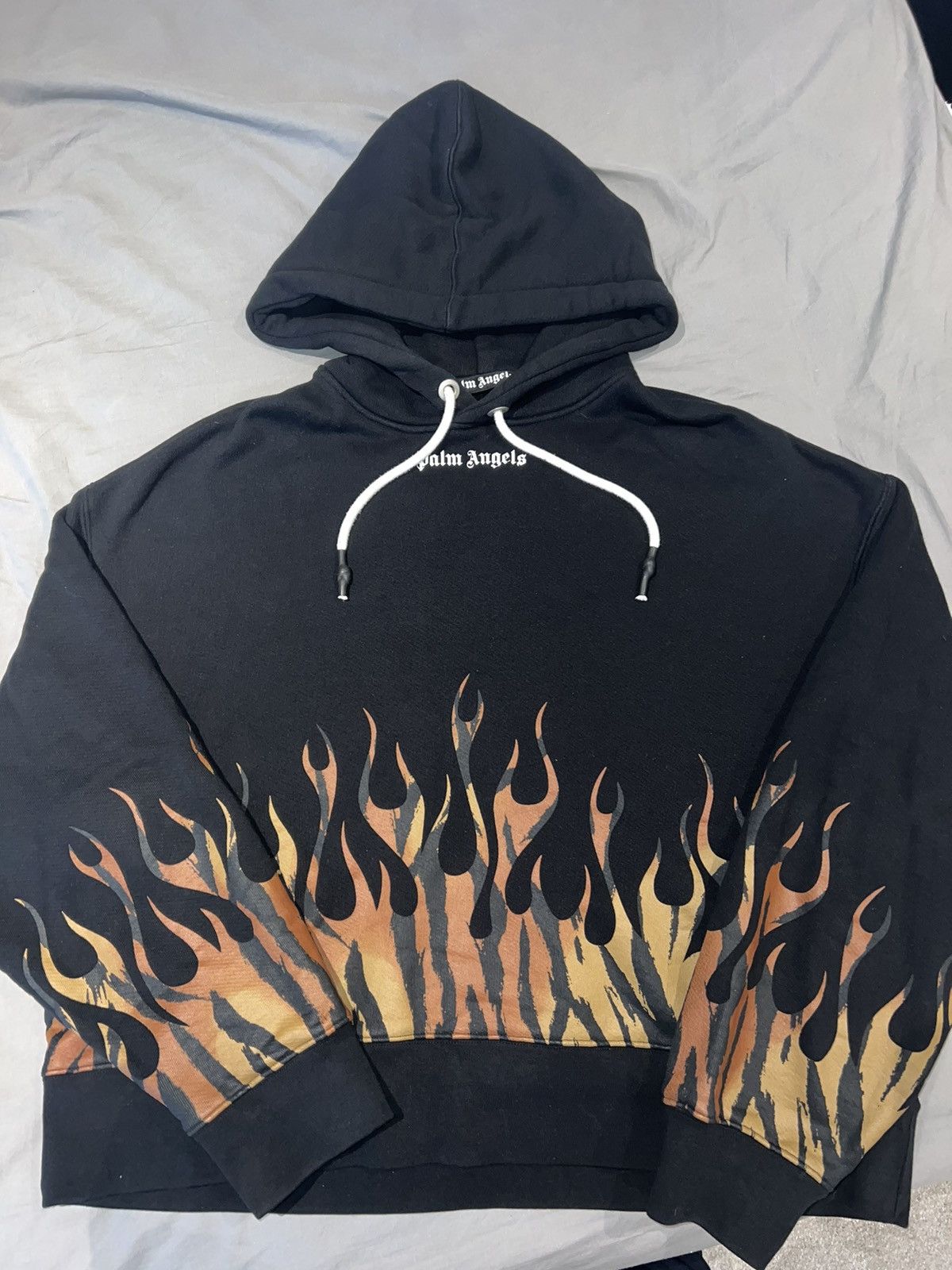 Palm Angels Hoodie Flames | Grailed