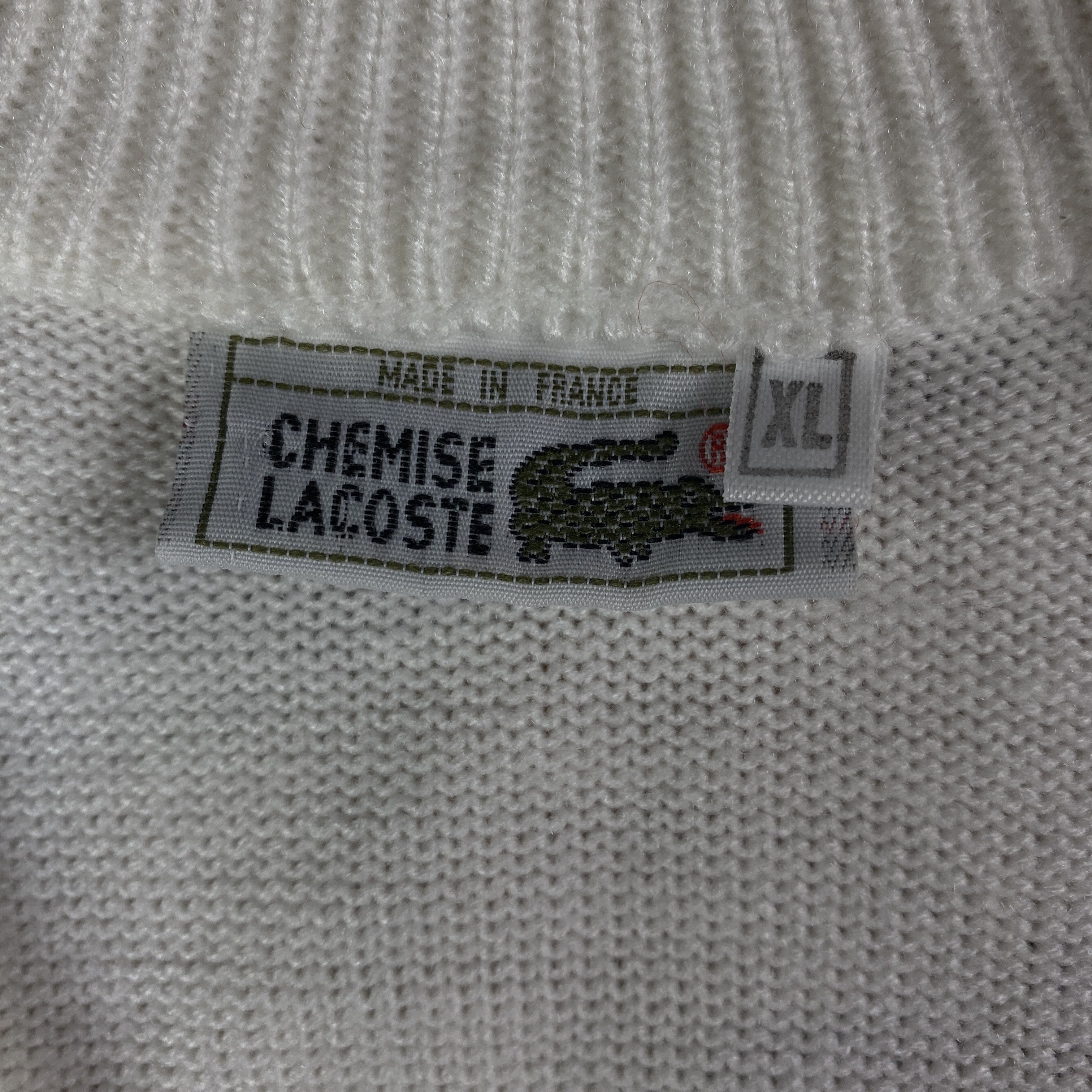 Lacoste × Vintage Vintage Sweater Long Sleeve V-Neck Lacoste Chemise Size XL Size US XL / EU 56 / 4 - 4 Thumbnail