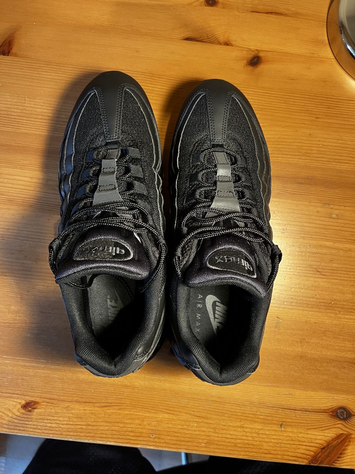 Nike Air Max 95 Big Bubble OG Triple Black 11.5 Size US 11.5 / EU 44-45 - 5 Thumbnail