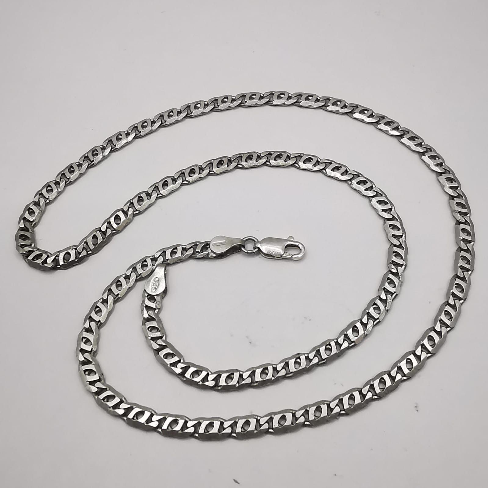 Sterling Silver Vintage Jewelry Chain, 925 Sterling Silver, Signed 13,97g Size ONE SIZE - 2 Thumbnail