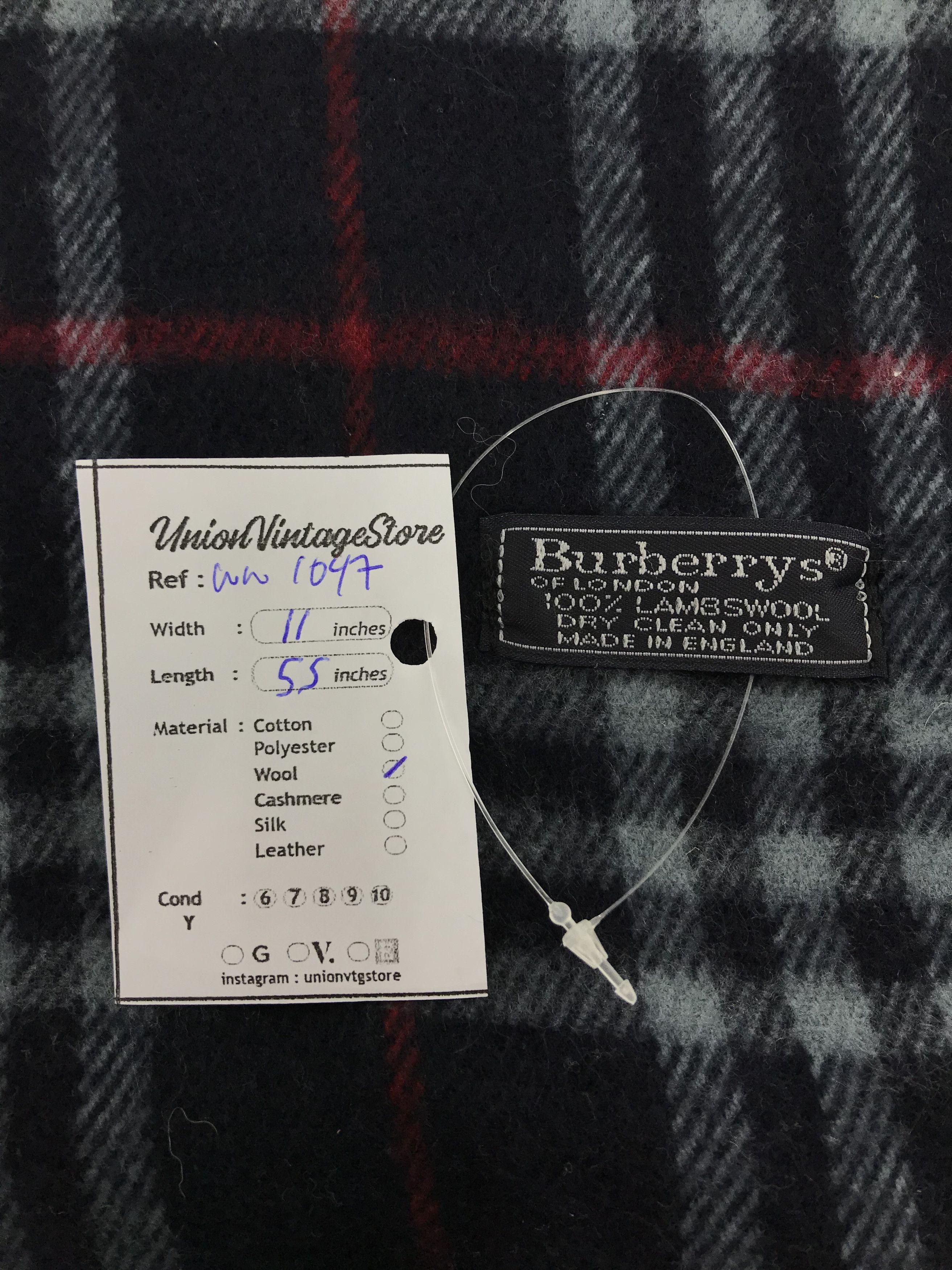 Burberry × Vintage Burberry Scarf / Muffler / Neckwear - WW1047 Size ONE SIZE - 4 Thumbnail
