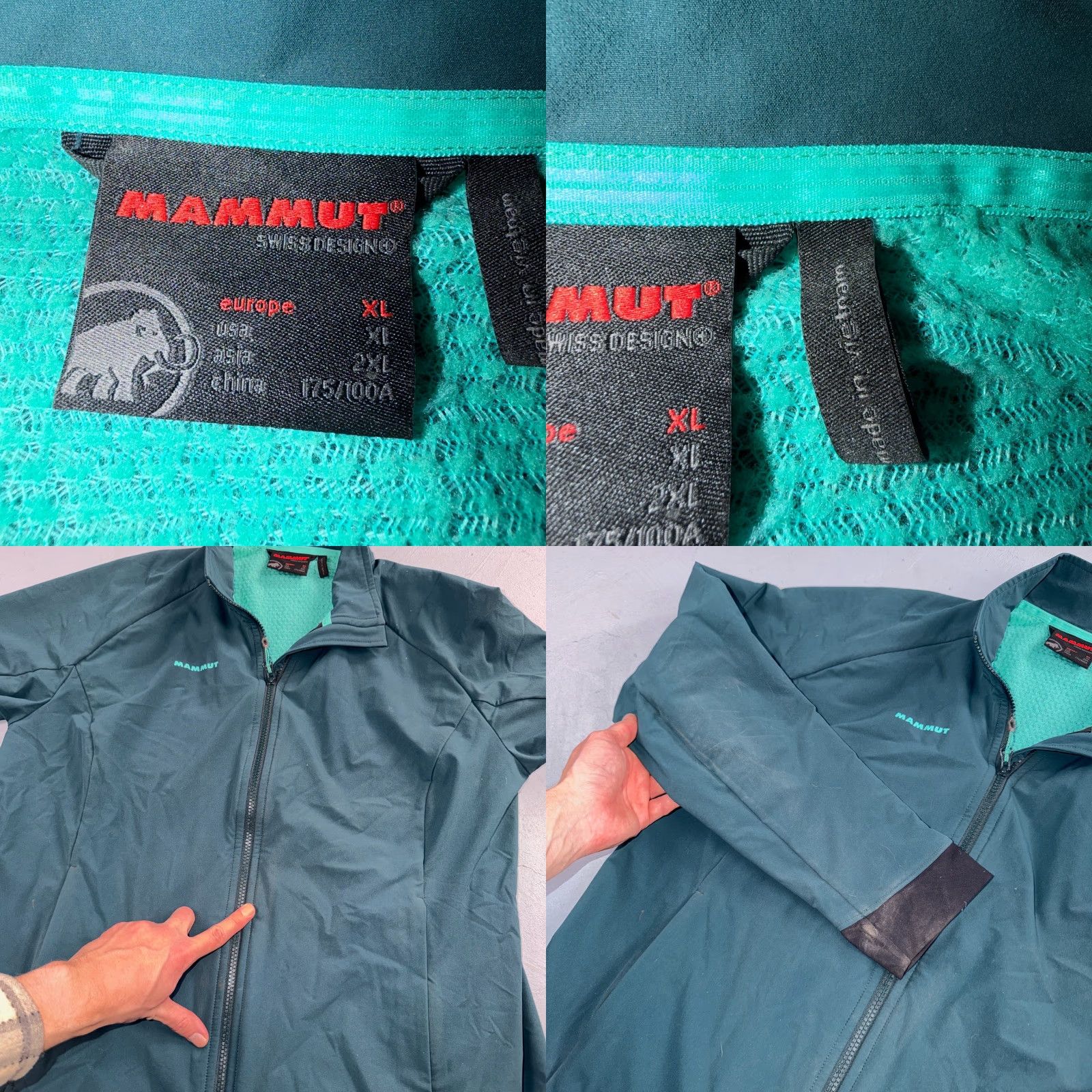 Mammut Mammut SofTech Jacket Windbreaker Soft Shell Full Zip Pockets Green XL Womens Size XL / US 12-14 / IT 48-50 - 8 Thumbnail