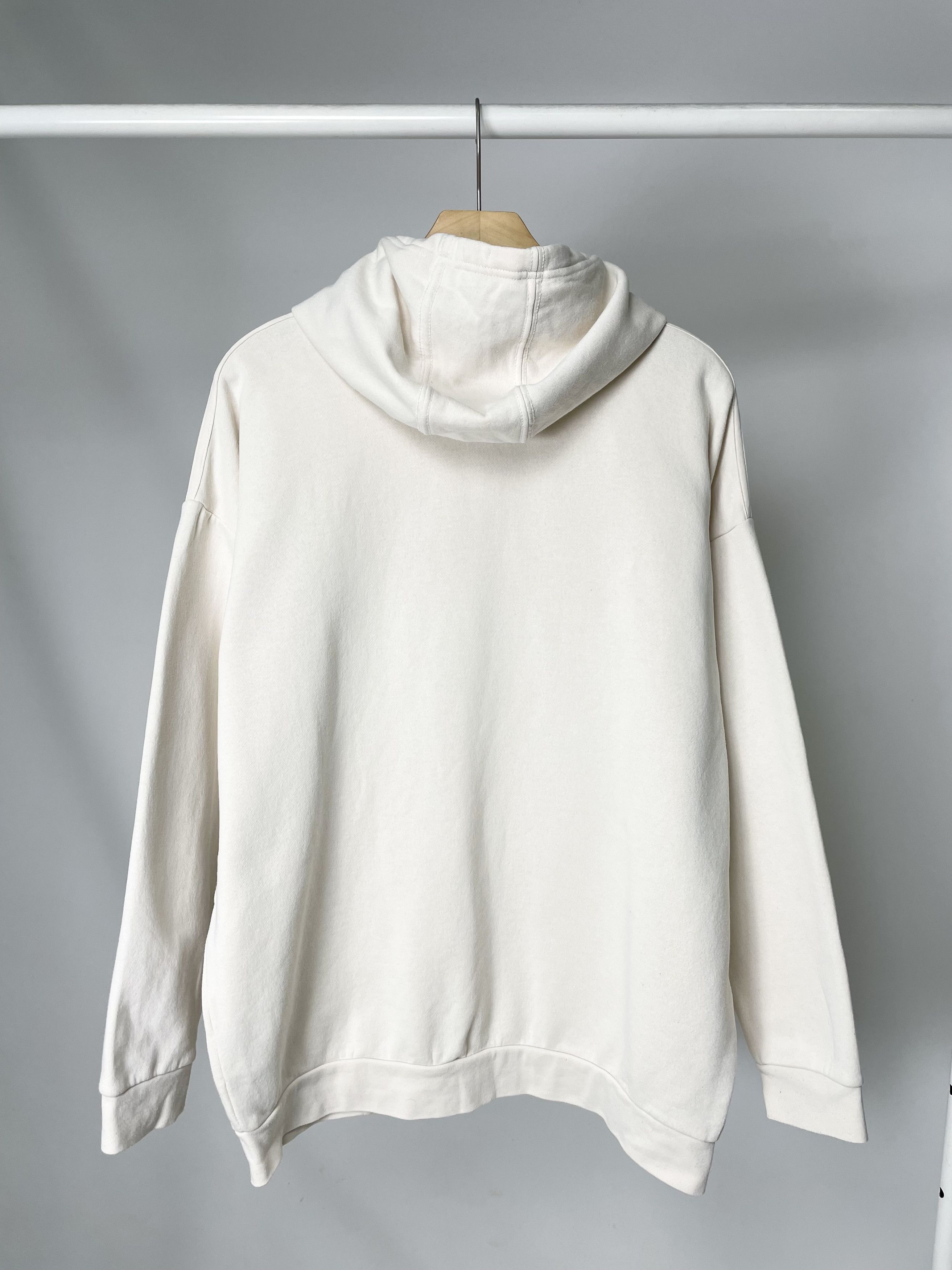Adidas Adidas ( Size S ) Beige Cream Boxy Baggy Fit Hoodie Size S / US 4 / IT 40 - 7 Thumbnail