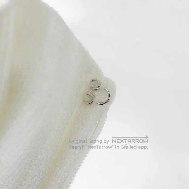 Chanel Chanel White Cotton Blend Women's Skirt . Size 22" - 4 Thumbnail