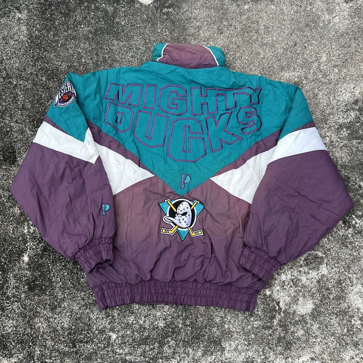 Starter Vintage 90s Anaheim Mighty Ducks Jacket NHL Starter Size US L / EU 52-54 / 3 - 7 Thumbnail