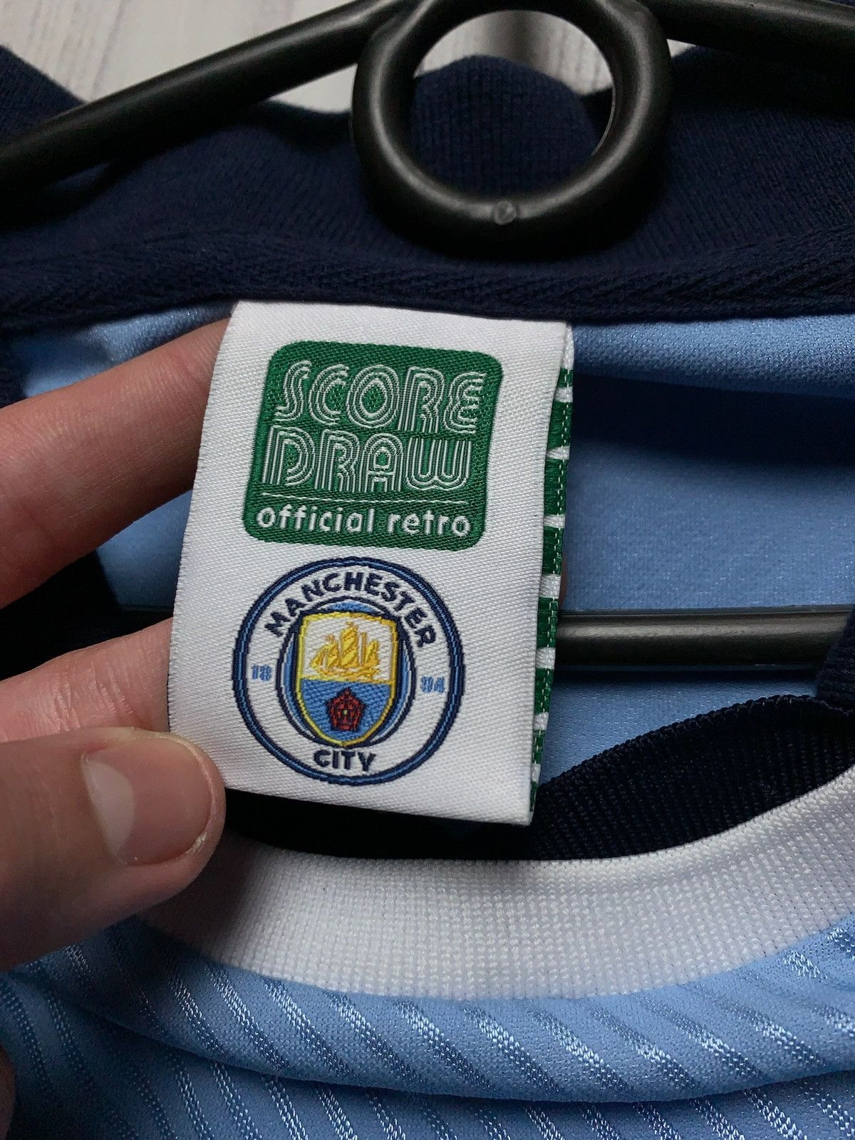 Vintage Vintage Manchester City soccer jersey retro blue size M Size US L / EU 52-54 / 3 - 4 Thumbnail