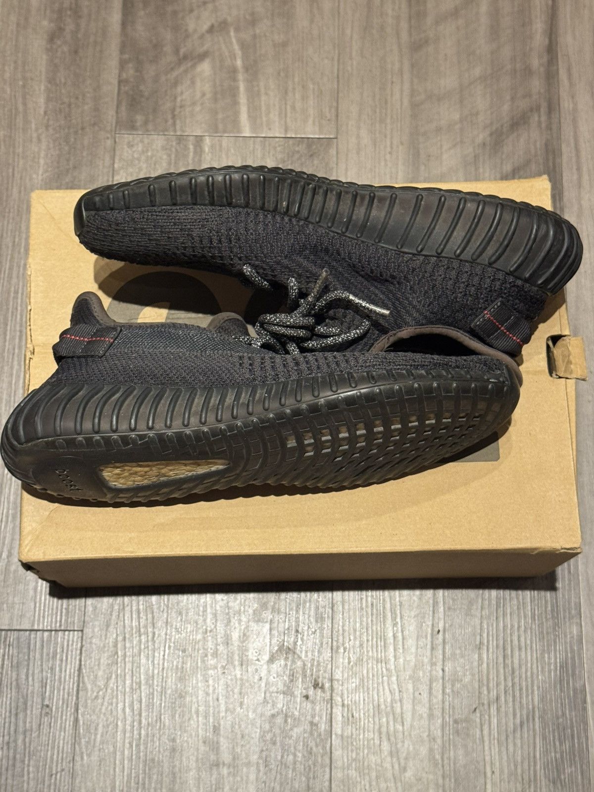Yeezy Preowned Adidas Yeezy 350 V2 Black Reflective Size 9us Size US 9 / EU 42 - 3 Thumbnail
