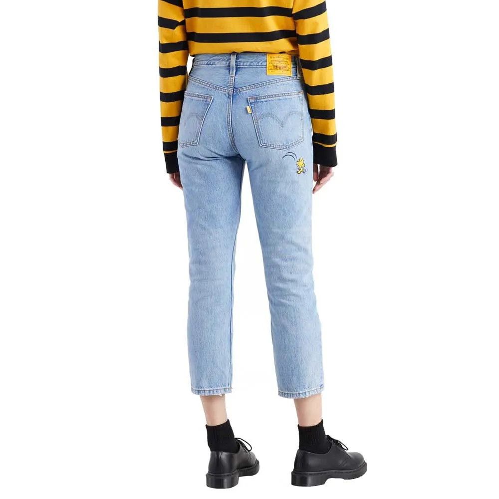 Levi's Levis 501 x Peanuts Snoopy Light Blue Jeans Size 28" / US 6 / IT 42 - 5 Thumbnail