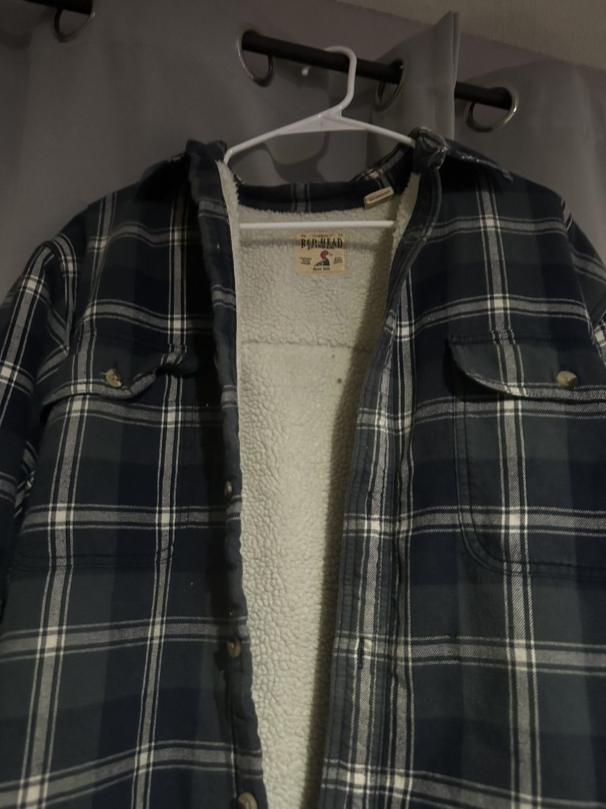 Redhead RedHead men's sherpa-lined flannel shirt jacket. Size US M / EU 48-50 / 2 - 5 Thumbnail