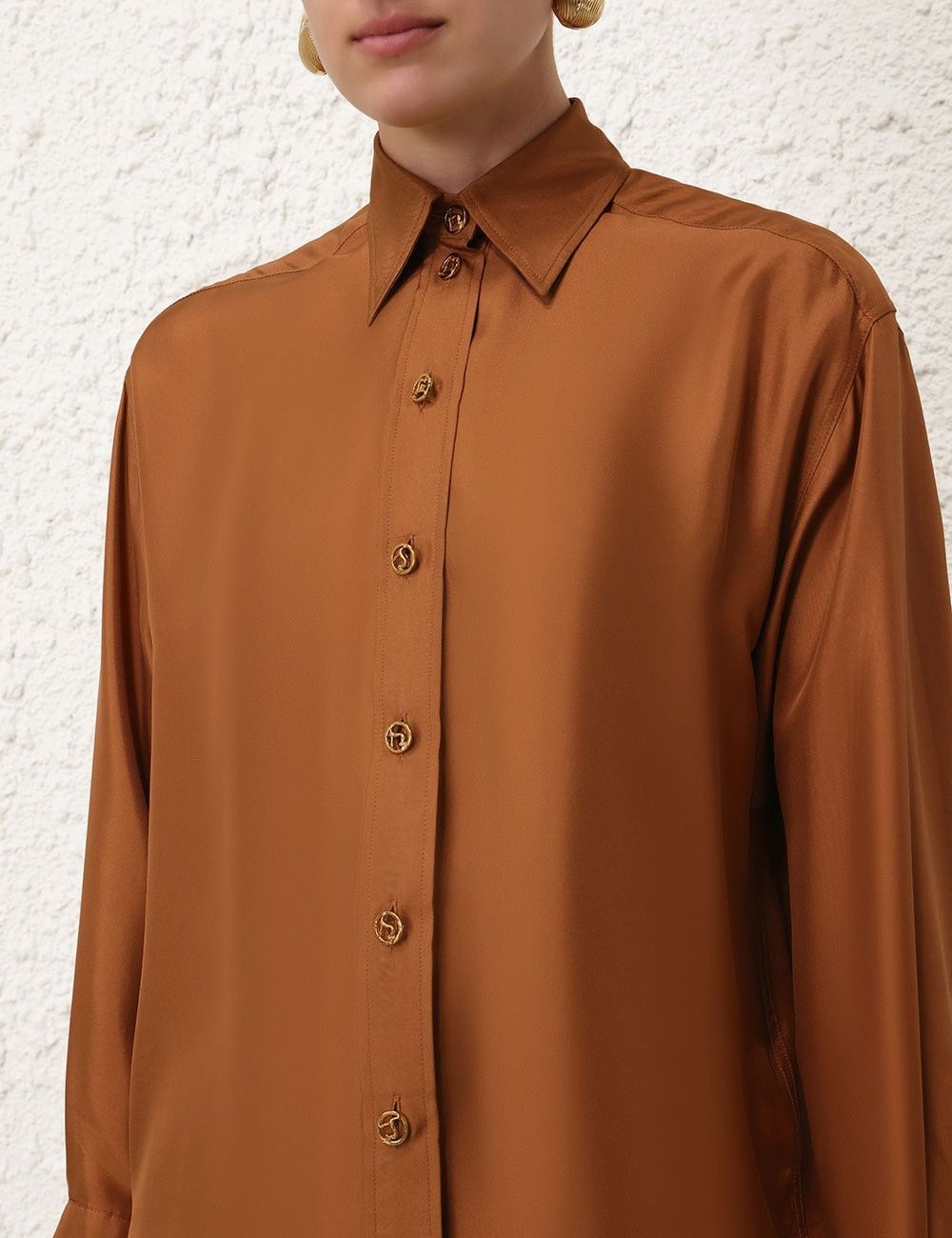 Zimmermann oc11z0925 Illustration Double Tuck Pant in Cognac Size 30" / US 8 / IT 44 - 5 Thumbnail
