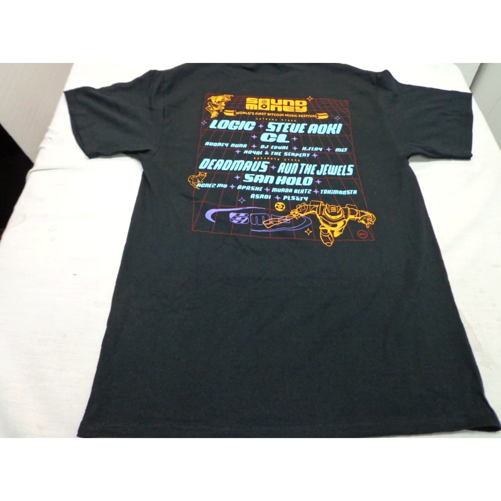 Port & Company Sound Money WORLD'S FIRST BITCOIN MUSIC FESTIVAL Black T Shirt Medium Size US M / EU 48-50 / 2 - 8 Thumbnail