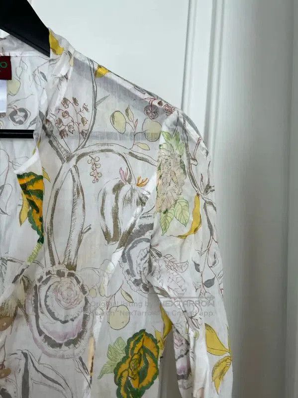Kenzo KENZO Women's White Cotton Long Sleeve Shirt . Size M / US 6-8 / IT 42-44 - 5 Thumbnail