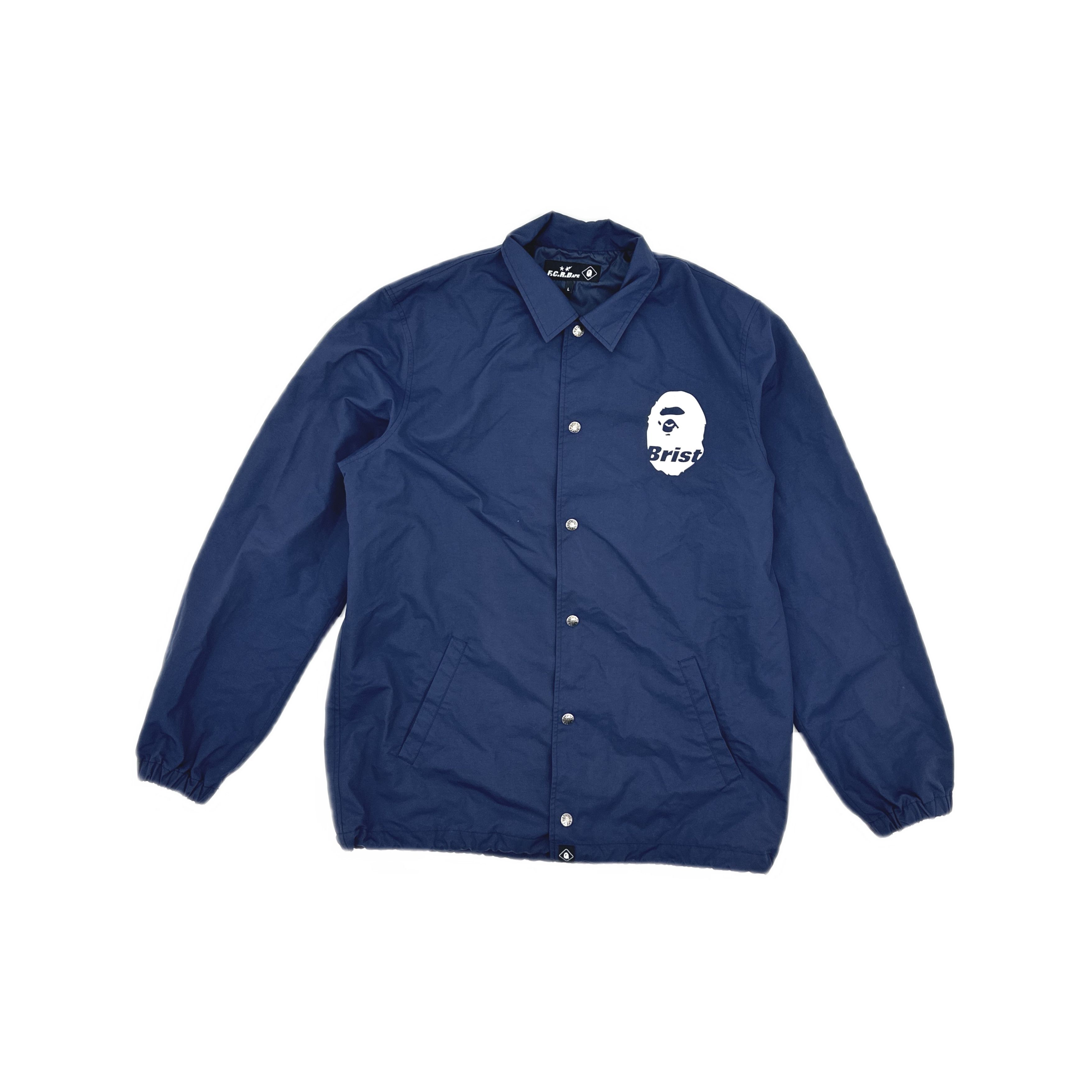 Bape A Bathing Ape x F.C.R.B. Logo Coach Jacket Size L Size US L / EU 52-54 / 3 - 1 Thumbnail