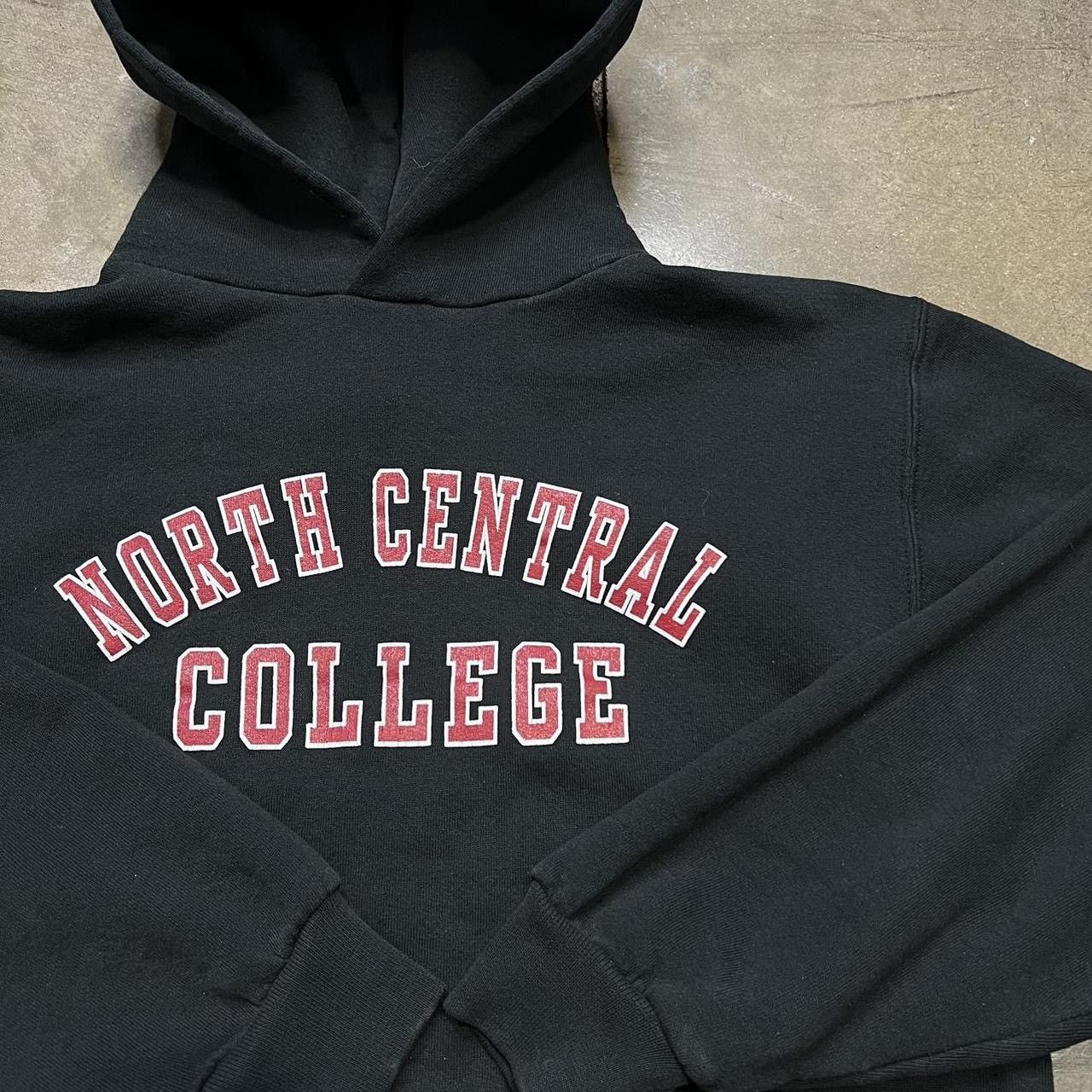 Russell Athletic × Vintage Vintage Russell Athletic Hoodie Sweatshirt Faded Black Boxy Size US S / EU 44-46 / 1 - 5 Thumbnail