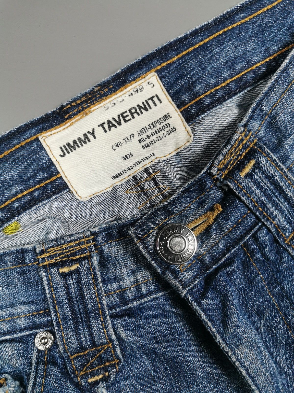 Ben Taverniti Unravel Project Jimmy Taverniti Anti Exposure Paint Dots Denim Jeans Size US 32 / EU 48 - 11 Thumbnail