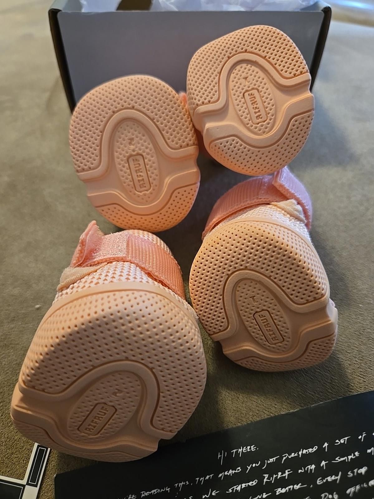 Other RifRuf Caesar 1 - BLUSH Size 1 / 2 Designer Dog Shoes Size ONE SIZE - 4 Thumbnail