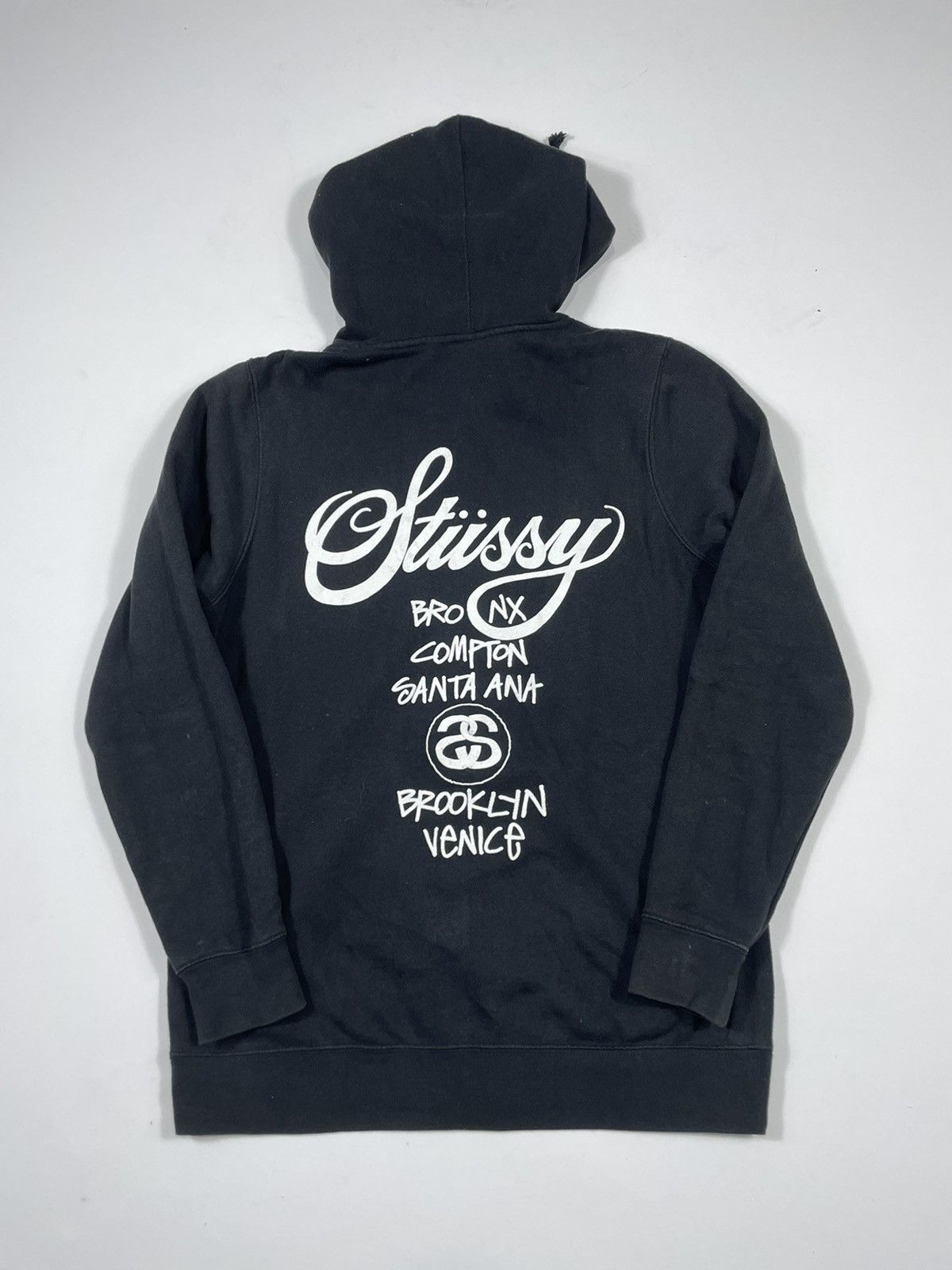 Stussy WORLD TOUR STUSSY ZIPHOODIE - M | Grailed