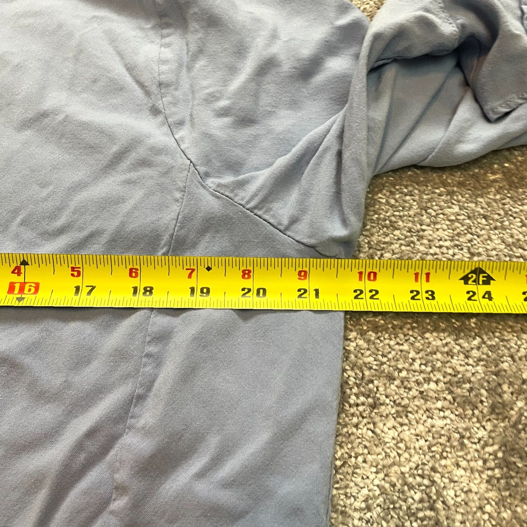 Vintage New Directions Blouse Shirt Womens XL Light Blue 3/4 Sleeve Flared Rayon Medical not applicable Size XL / US 12-14 / IT 48-50 - 5 Thumbnail