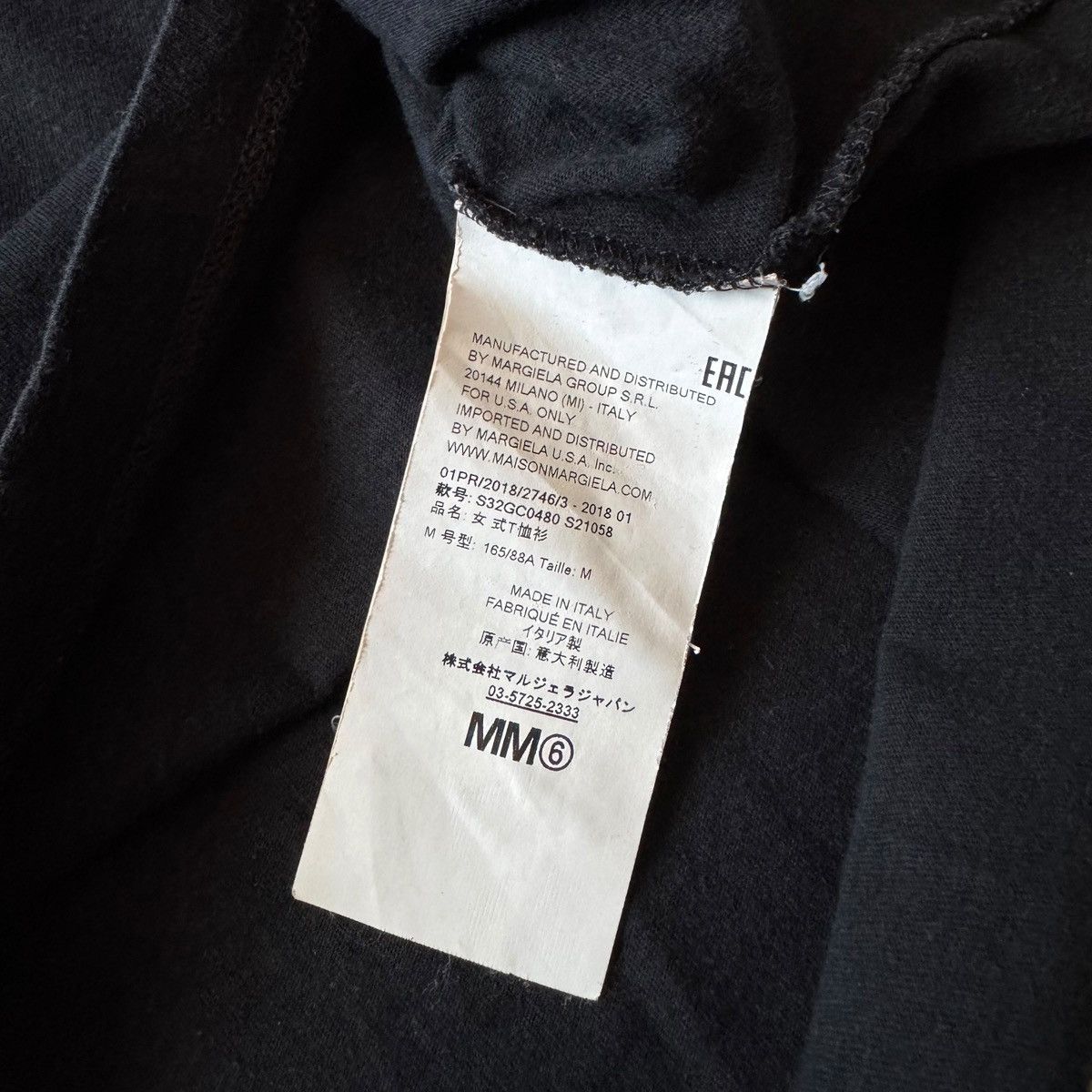 Maison Margiela MM6 Maison Margiela Paris 6 Thsirt Size US M / EU 48-50 / 2 - 9 Thumbnail