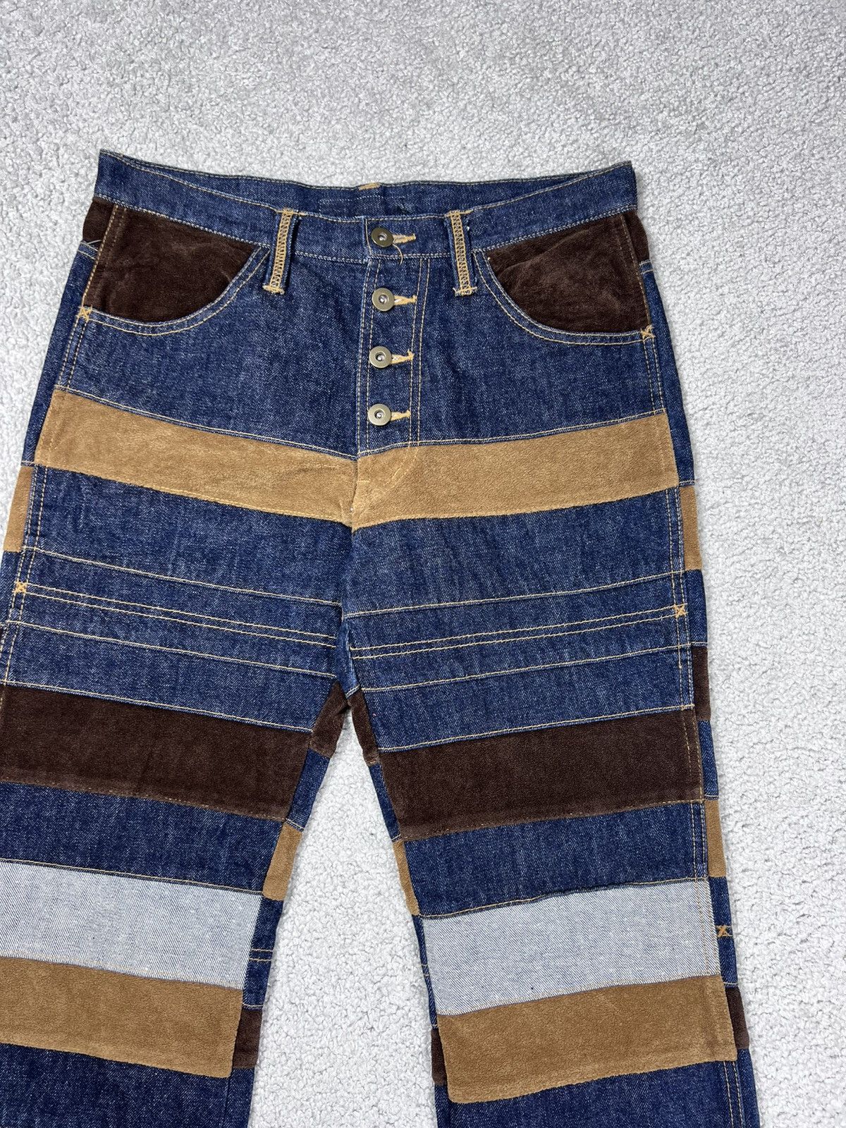 Hysteric Glamour Hysteric Glamour Type Kinky Hagi Patchwork Flare Jeans Size US 30 / EU 46 - 10 Thumbnail