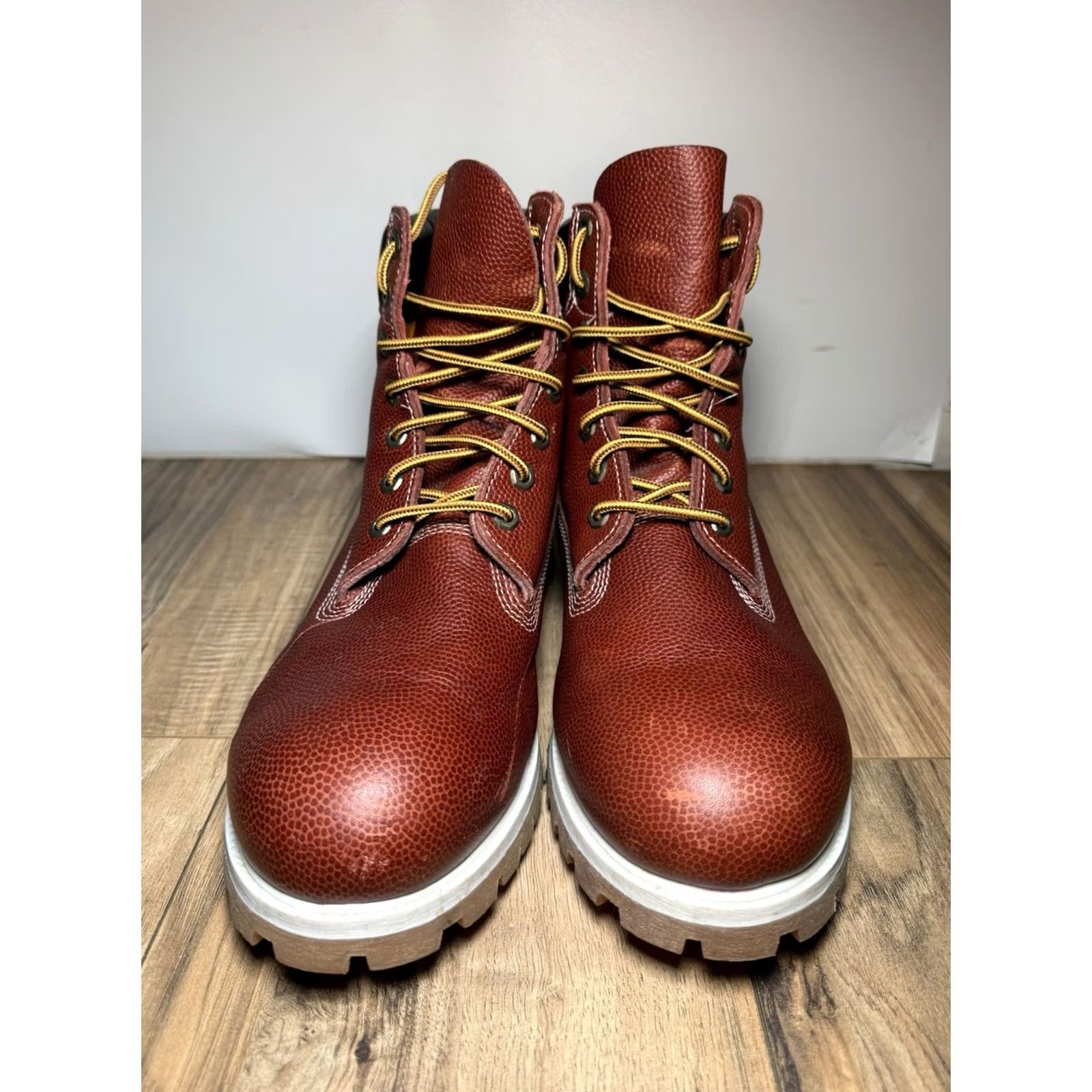 Timberland VINTAGE Timberland Football Leather Limited Edition 6 Inch Boots Mens 12 Size US 12 / EU 45 - 6 Thumbnail