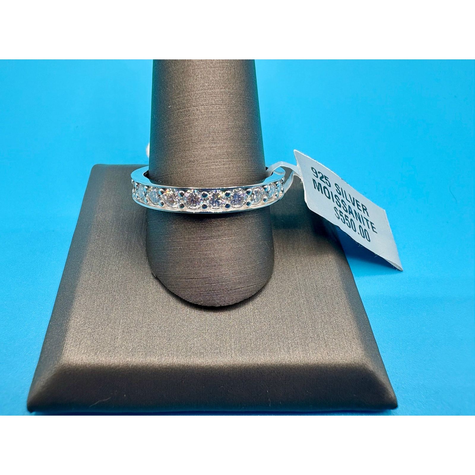 Jewelry NWT - Men's 3CTW Moissanite Eternity Band - Size 11.5 Size ONE SIZE - 1 Thumbnail