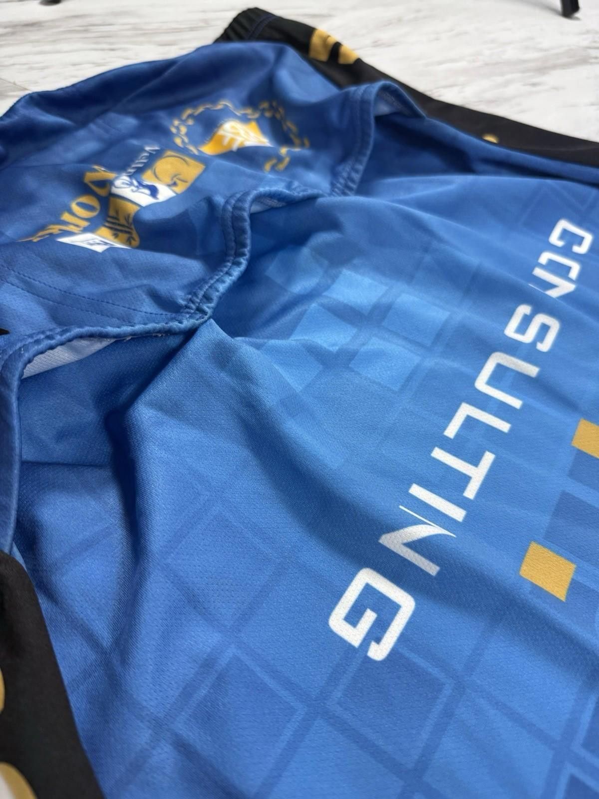 Other RBF Consulting Cycling Jersey Men’s Blue/Gold Bike Gear L #8 Size ONE SIZE - 5 Thumbnail