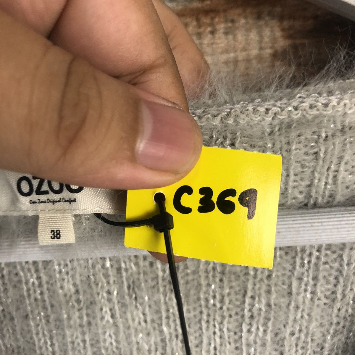 DL Ozoc Grey Mohair Knitwear #C369