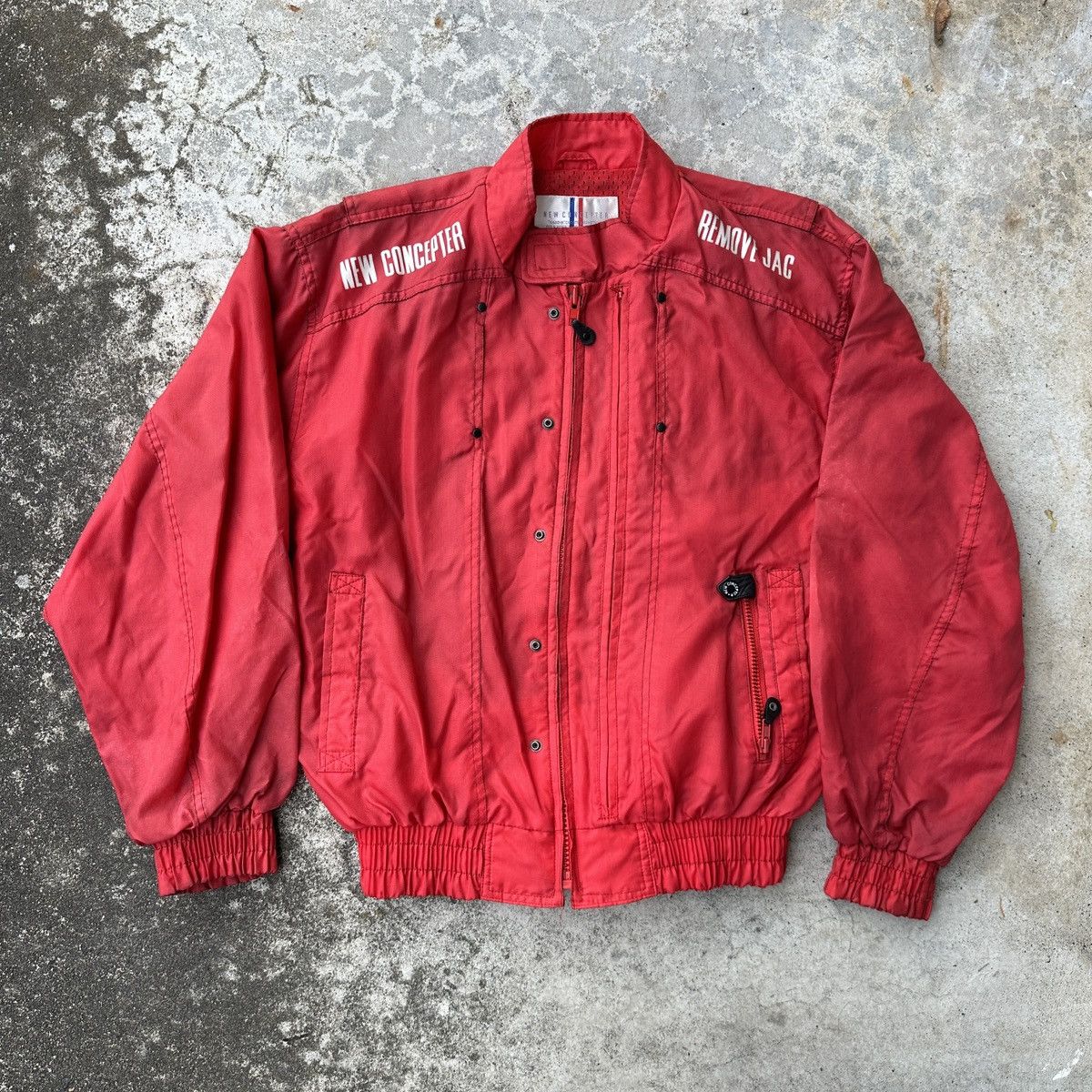 Japanese Brand 90s Kadoya Akira New Concepter Biker Racing racer jkt MA-1 Size US M / EU 48-50 / 2 - 3 Thumbnail
