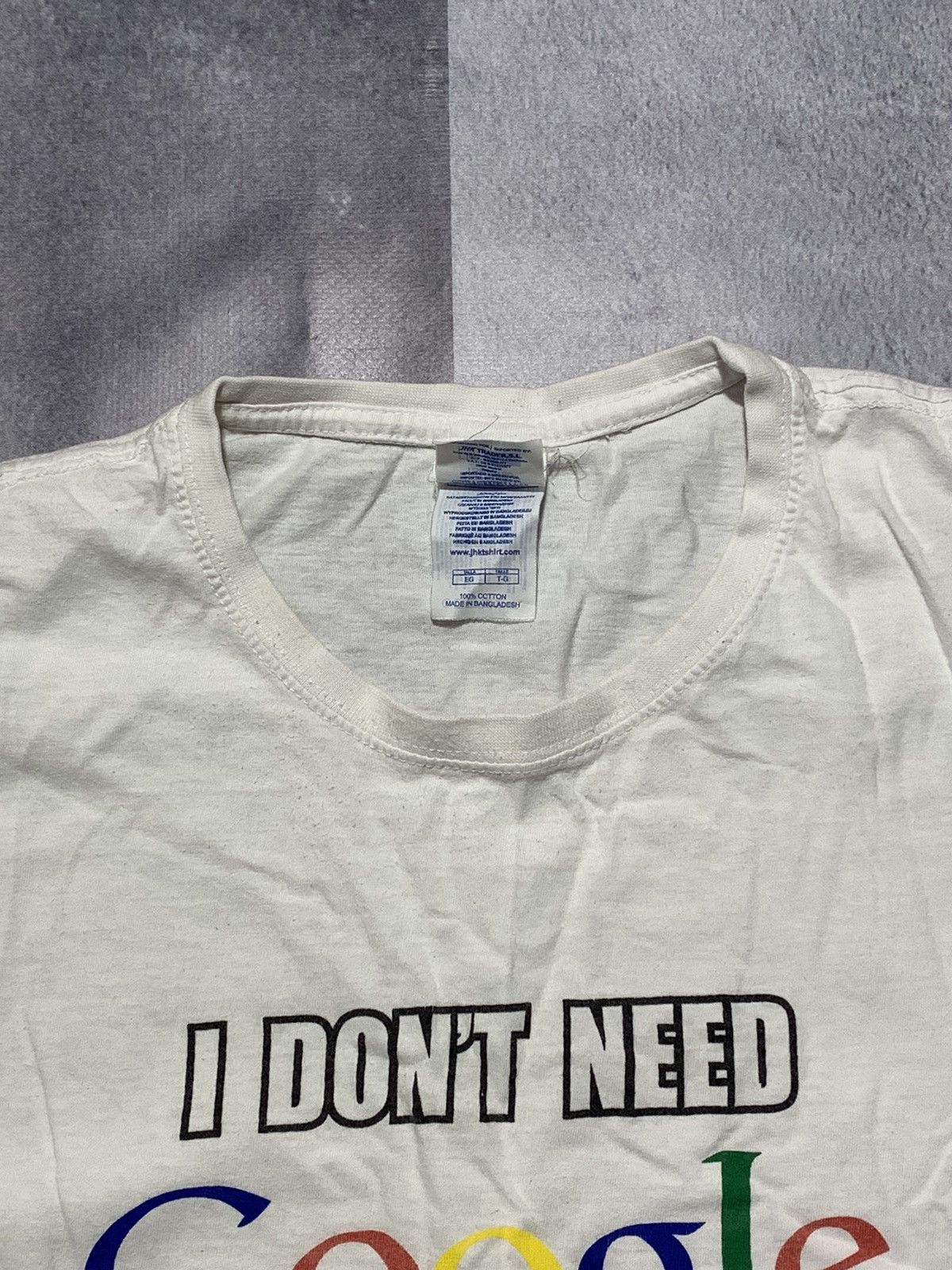 Band Tees × Vintage Vintage Y2K I don’t need Google band tee Big Logo size XL Size US XL / EU 56 / 4 - 5 Thumbnail