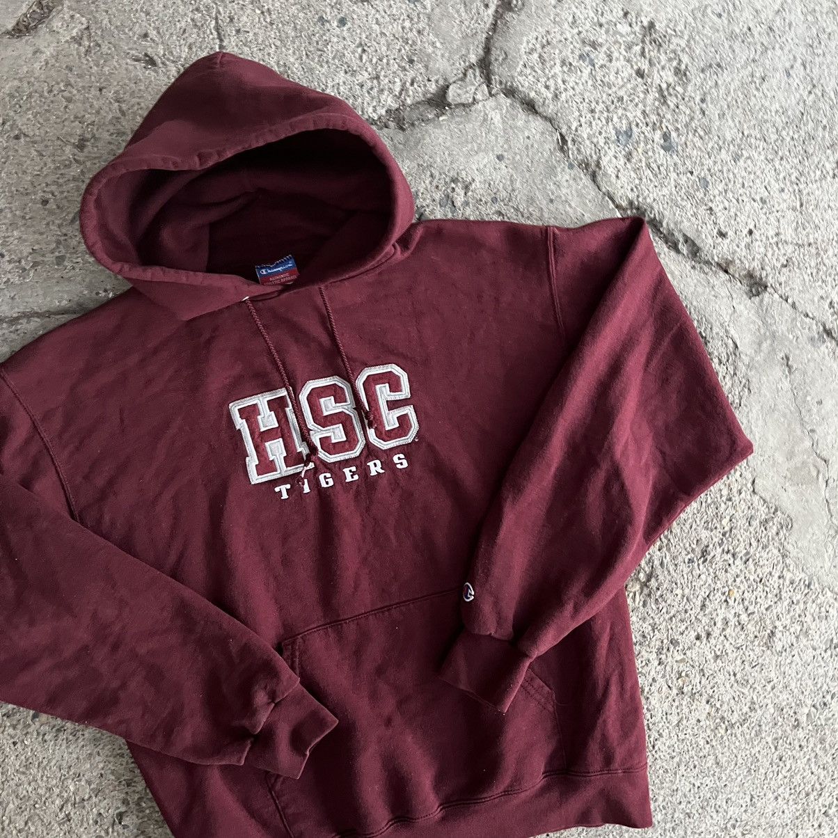 Champion × Vintage Vintage Champion HSC University Hoodie Sweatshirt Red Size US M / EU 48-50 / 2 - 4 Thumbnail