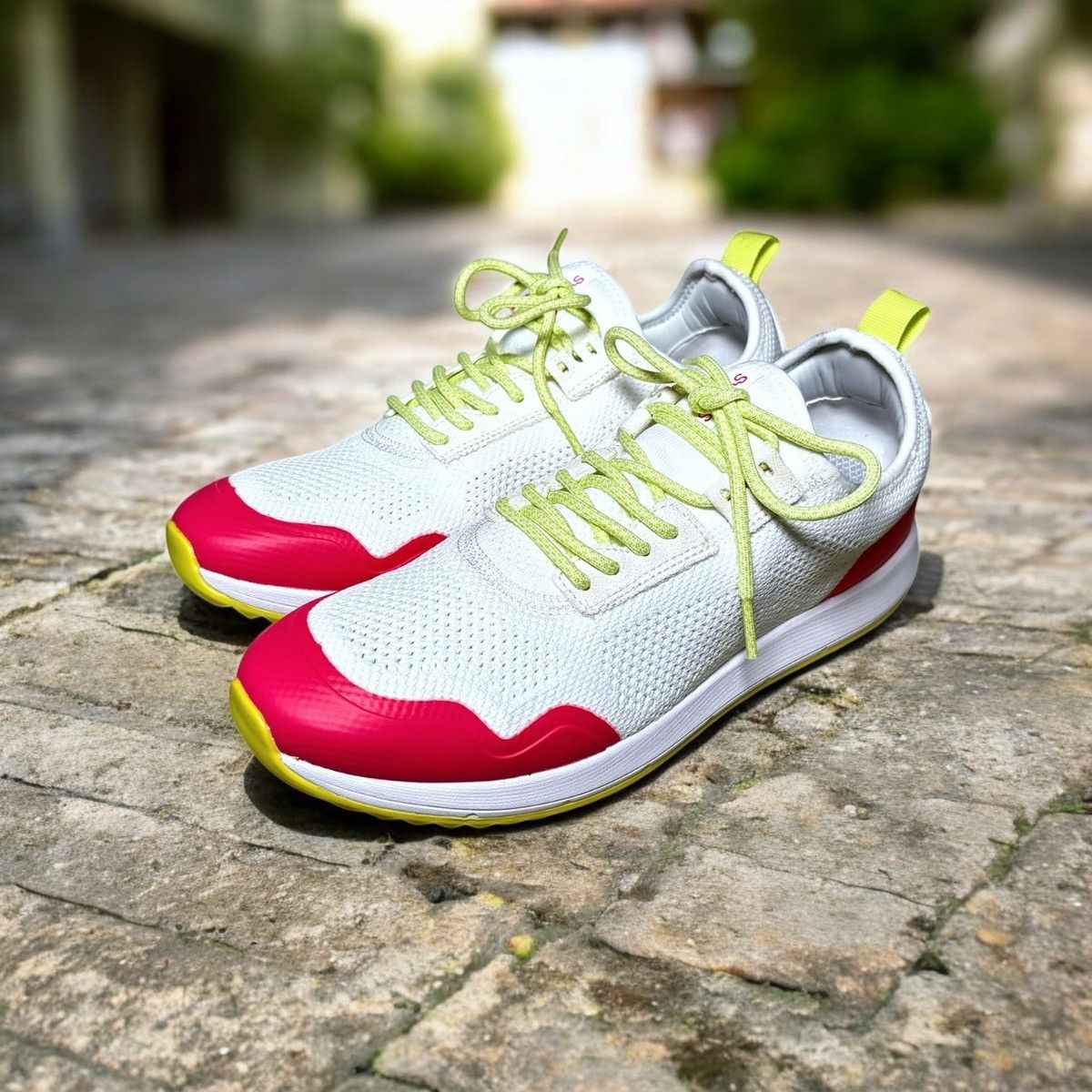 Swims Swims Men’s Tasso Runner White Citrin Campari Sneakers Sz 10 Size US 10 / EU 43 - 1 Thumbnail