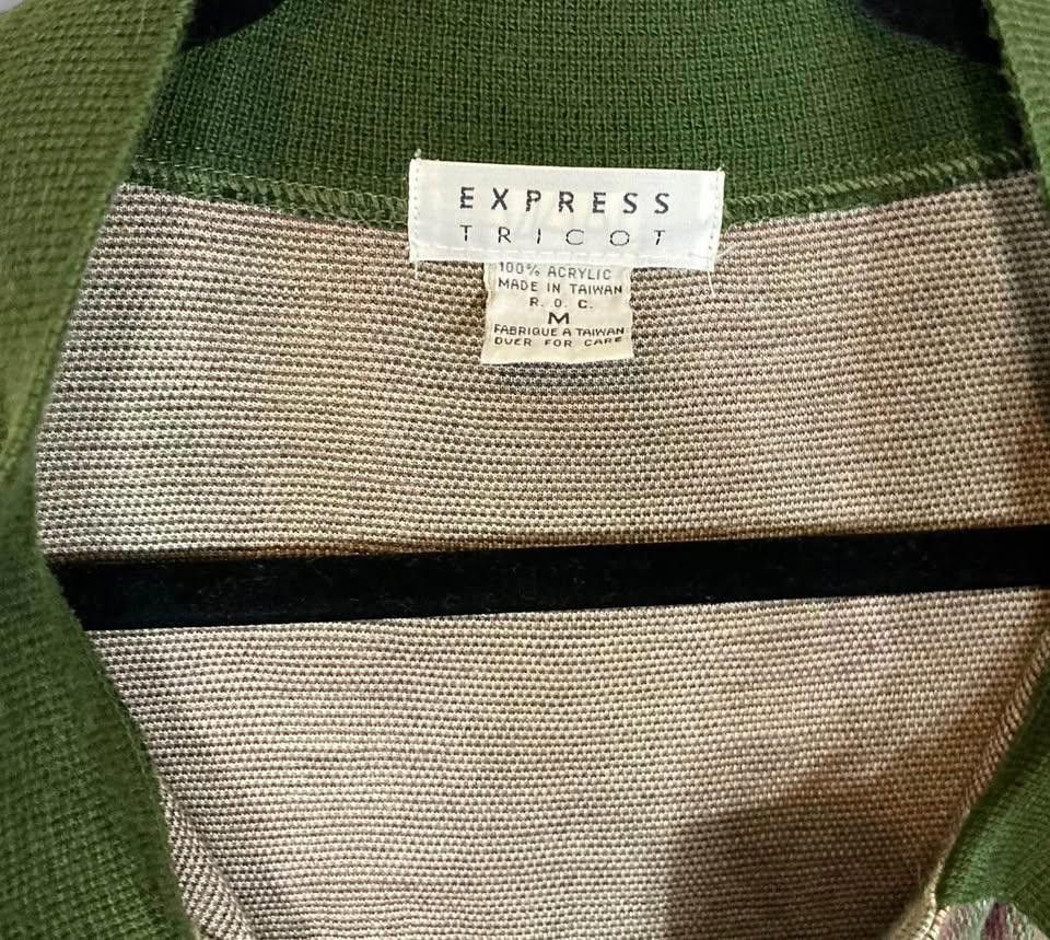 Express Chic Oversized Plaid Shirt with Green Collar Size M / US 6-8 / IT 42-44 - 5 Thumbnail
