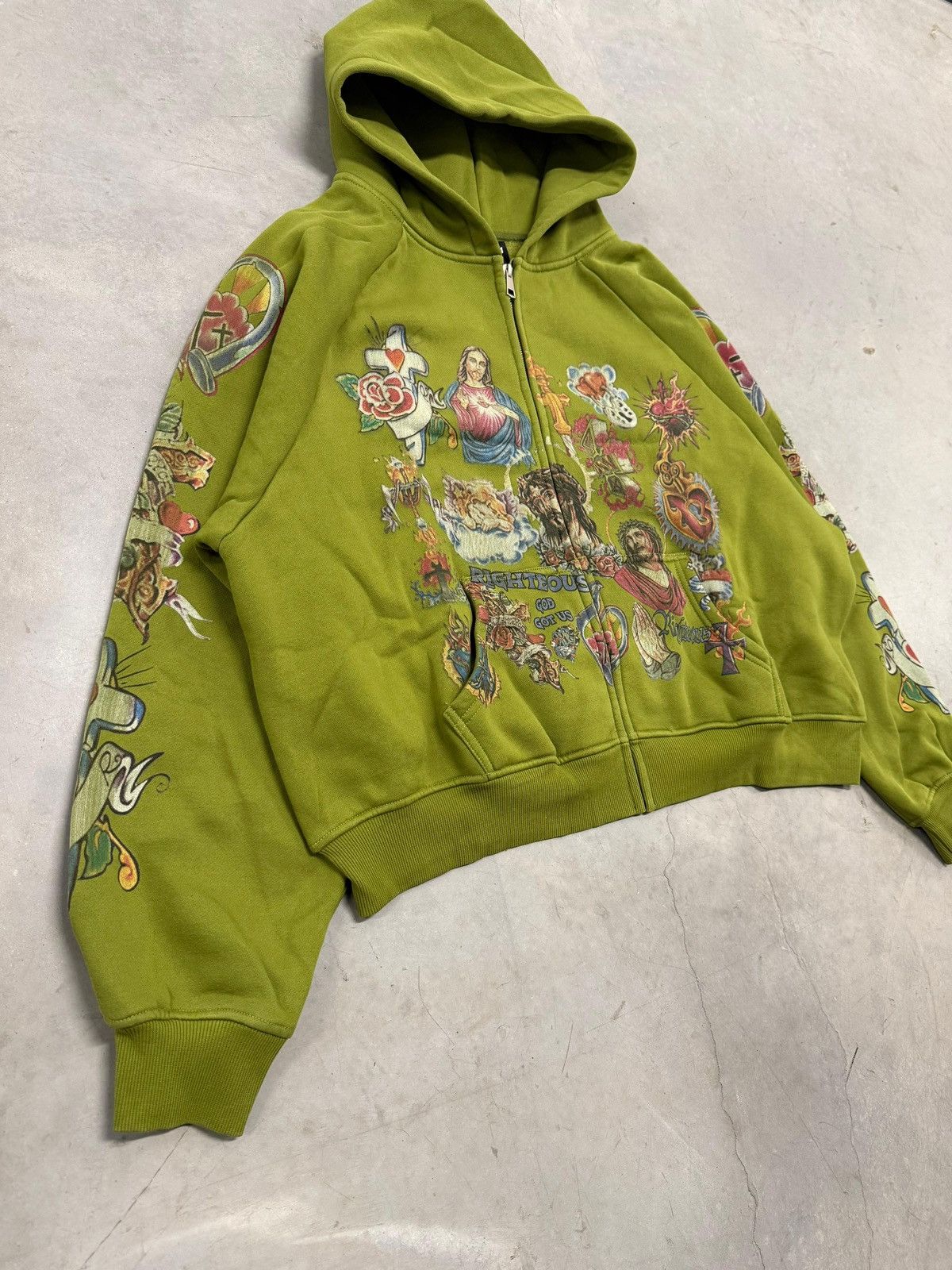 Other We Are Righteous Risen King Green Zip Up Hoodie Large Size US L / EU 52-54 / 3 - 2 Thumbnail
